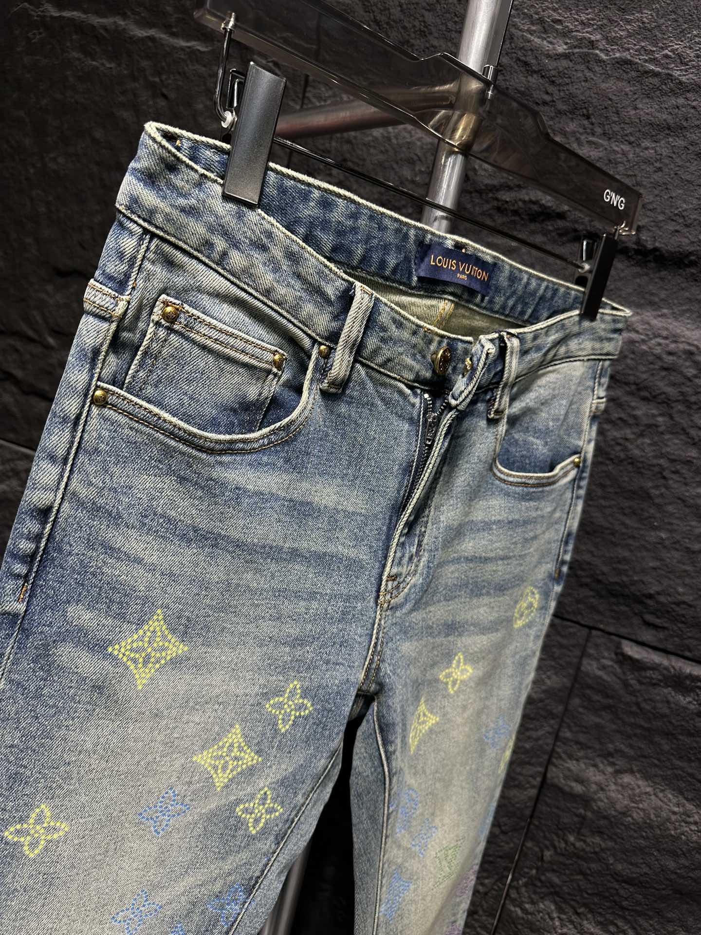 Louis Vuitton 2025 New Style Jeans with Colorful Monogram Pattern 7 i1746175772 1075 4