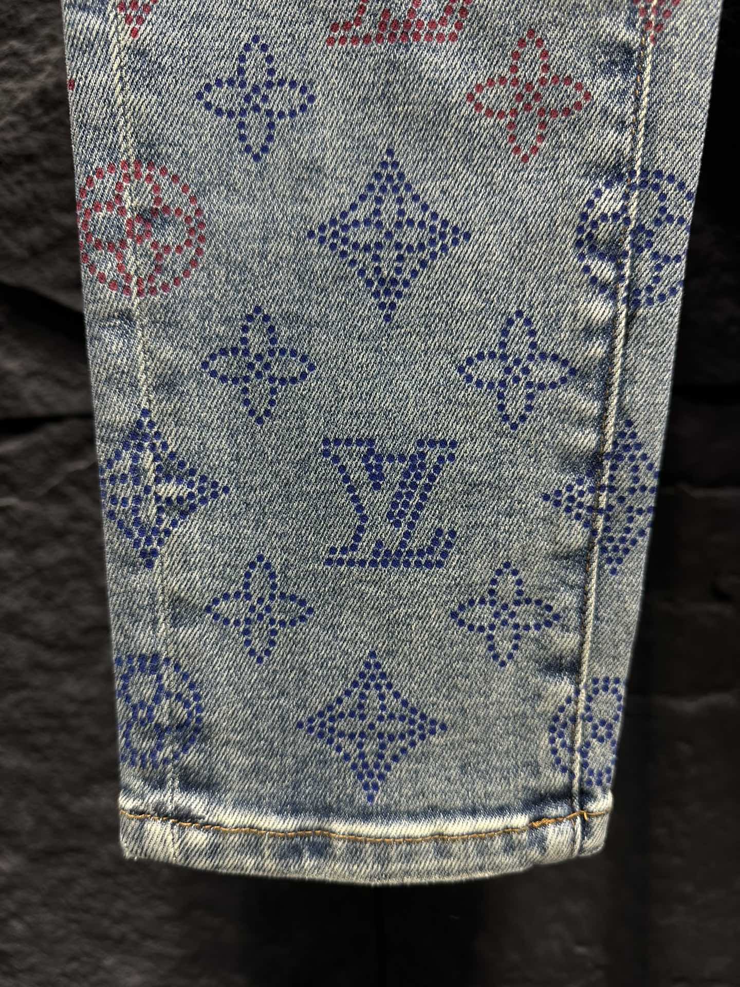 Louis Vuitton 2025 New Style Jeans with Colorful Monogram Pattern 6 i1746175772 5898 8