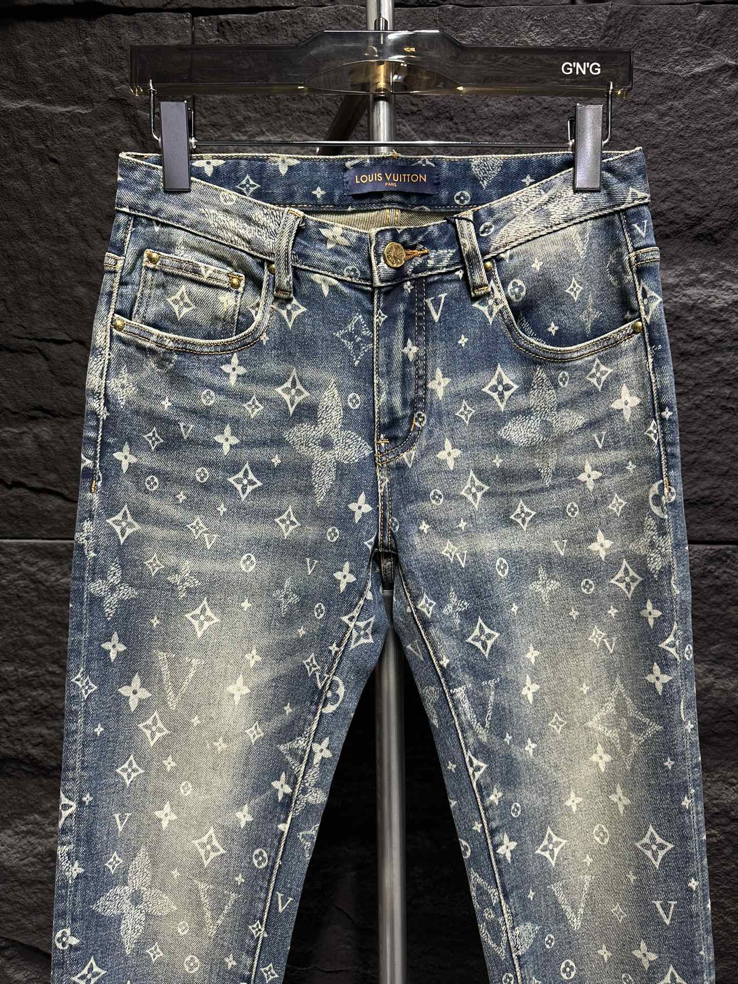 Louis Vuitton 2025 New Style Jeans, Stylish Denim with Iconic Monogram Pattern 3 i1746175853 1655 3