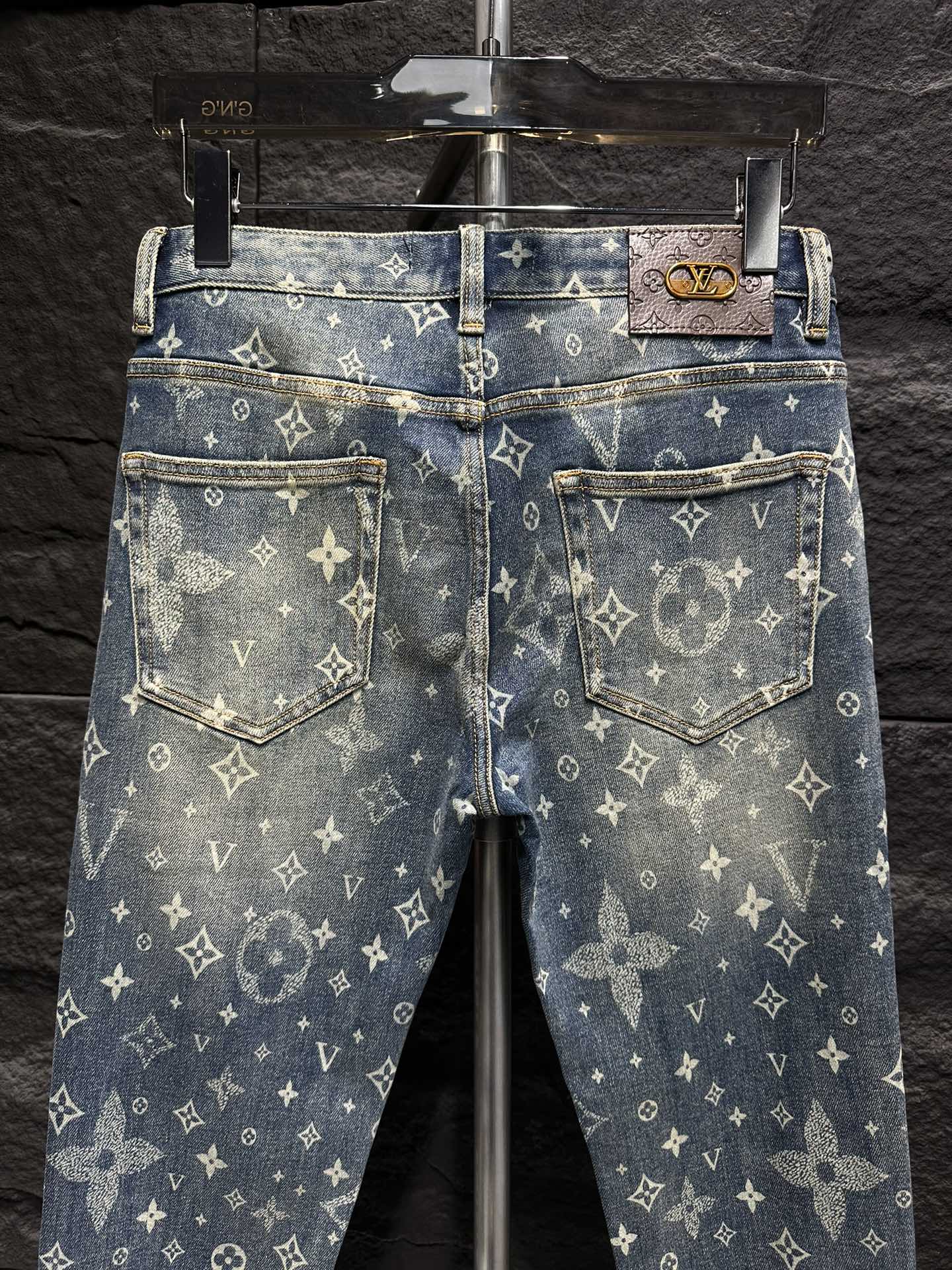 Louis Vuitton 2025 New Style Jeans, Stylish Denim with Iconic Monogram Pattern 8 i1746175853 757 4