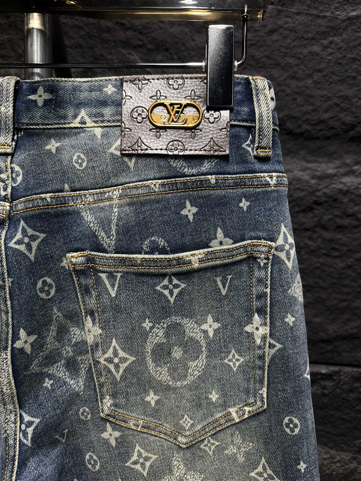 Louis Vuitton 2025 New Style Jeans, Stylish Denim with Iconic Monogram Pattern 9 i1746175853 8890 1