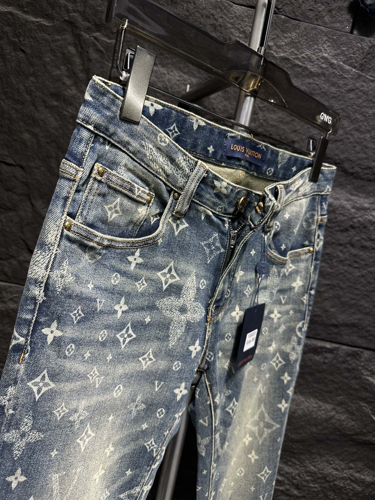 Louis Vuitton 2025 New Style Jeans, Stylish Denim with Iconic Monogram Pattern 6 i1746175854 6233 7