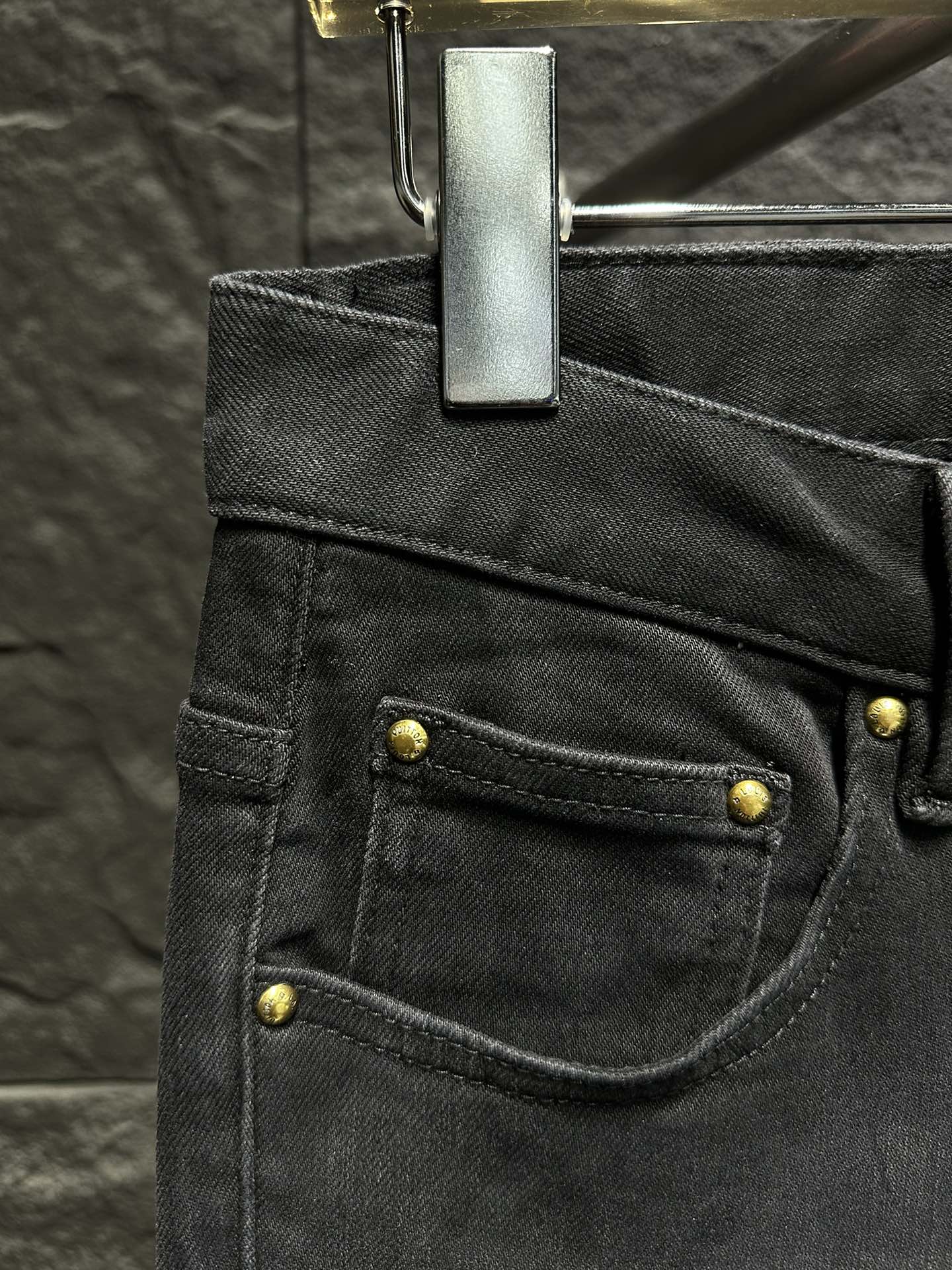Louis Vuitton Men's Black Jeans with Signature Checkered Pocket Detail 5 i1746337788 4600 2