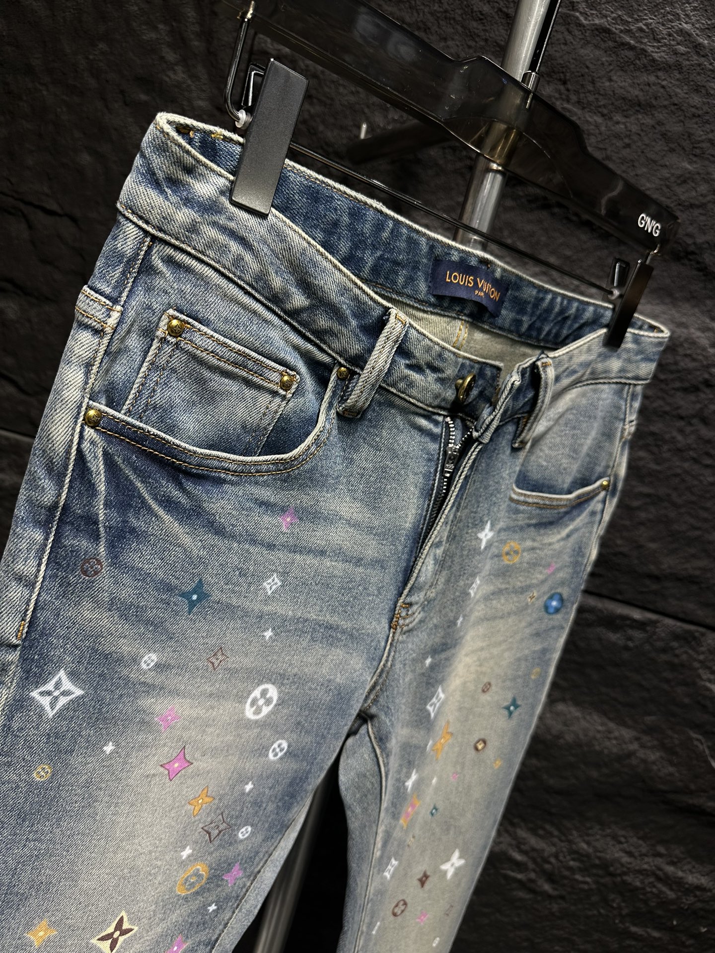 Louis Vuitton 2024 Jeans with Multicolor Signature Embroidery 7 i1746712478 4163 0
