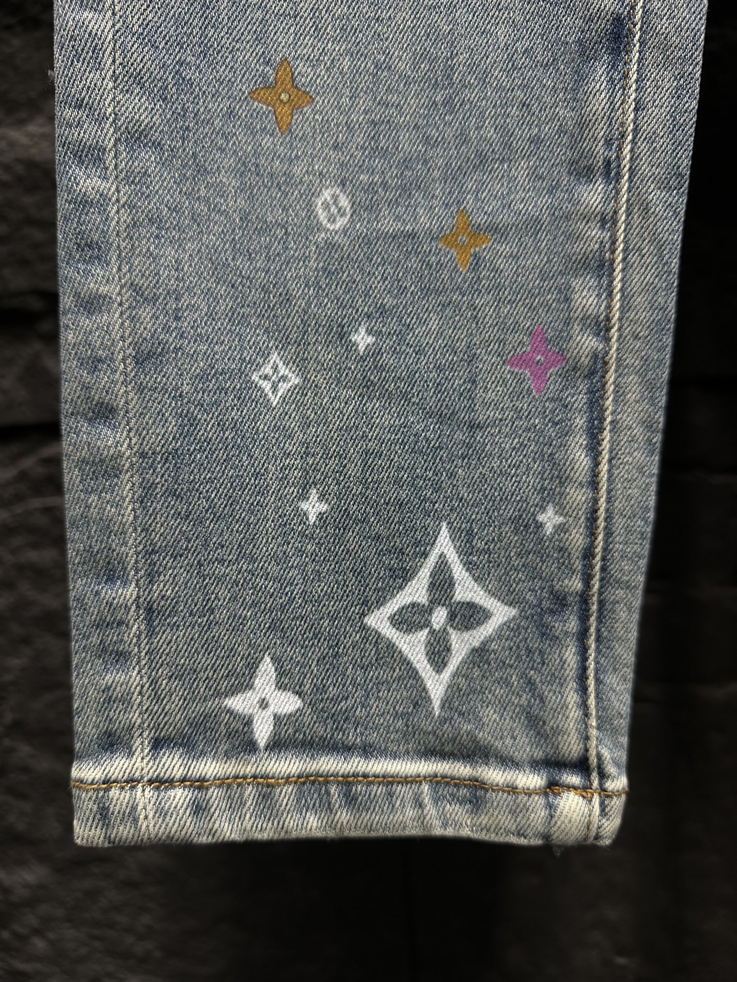 Louis Vuitton 2024 Jeans with Multicolor Signature Embroidery 5 i1746712478 580 0
