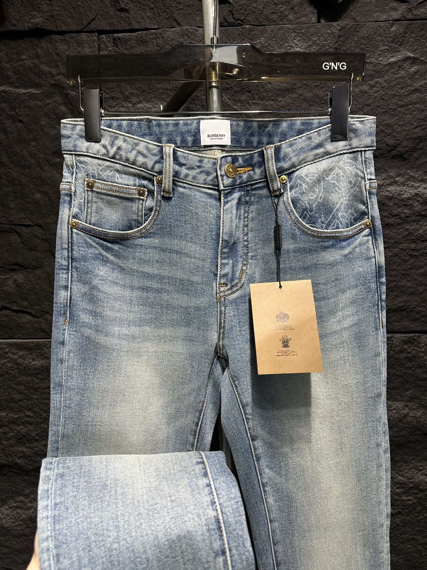 Gucci Men's Light Wash Denim Jeans with GG Pattern - Slim Fit 6 i1746712853 8482 0