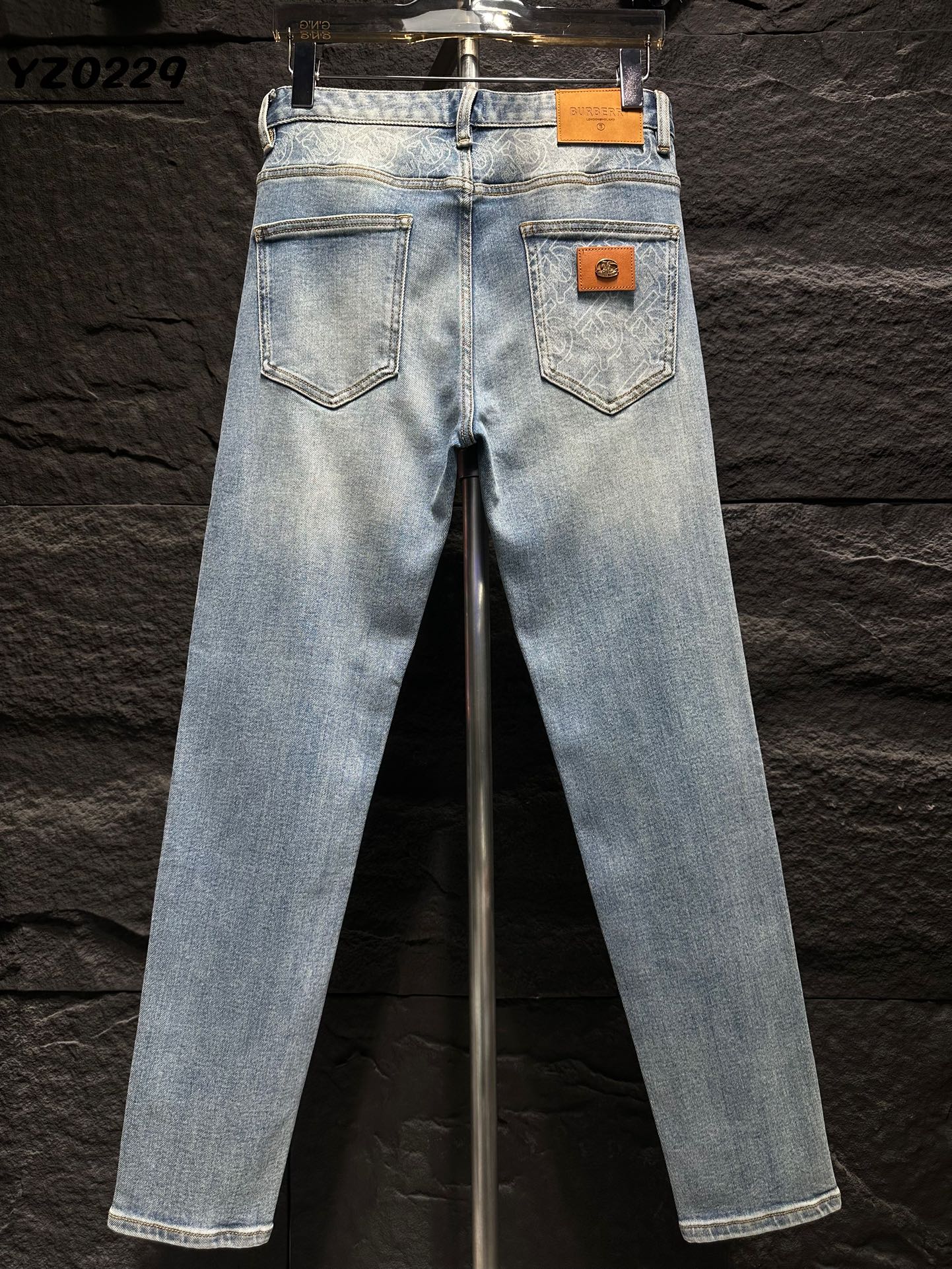 Gucci Men's Light Wash Denim Jeans with GG Pattern - Slim Fit 2 i1746712854 4784 0