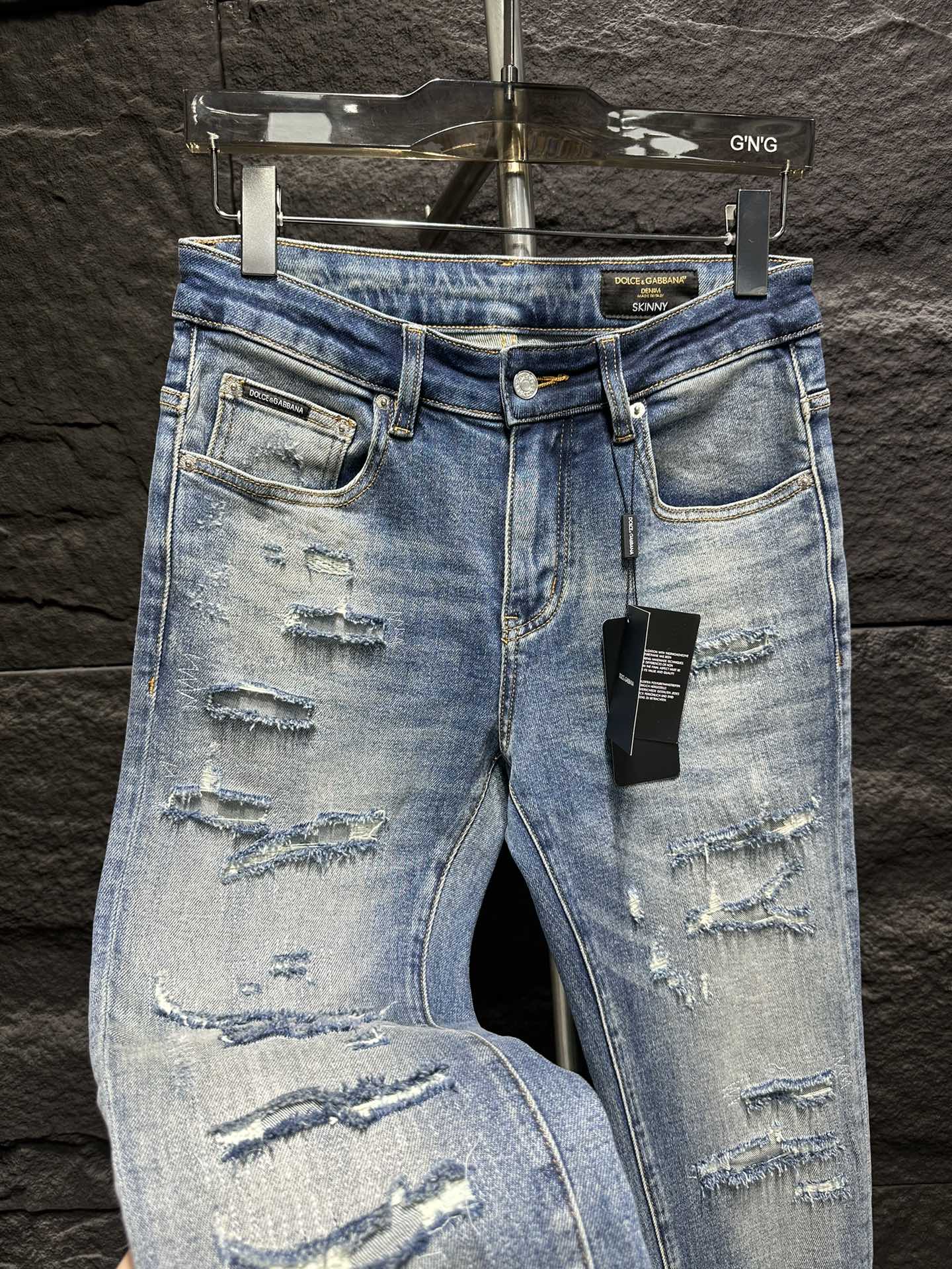 Dolce & Gabbana Distressed Denim Jeans - Light Blue, New Style 2025 Collection 5 i1746861660 1142 3