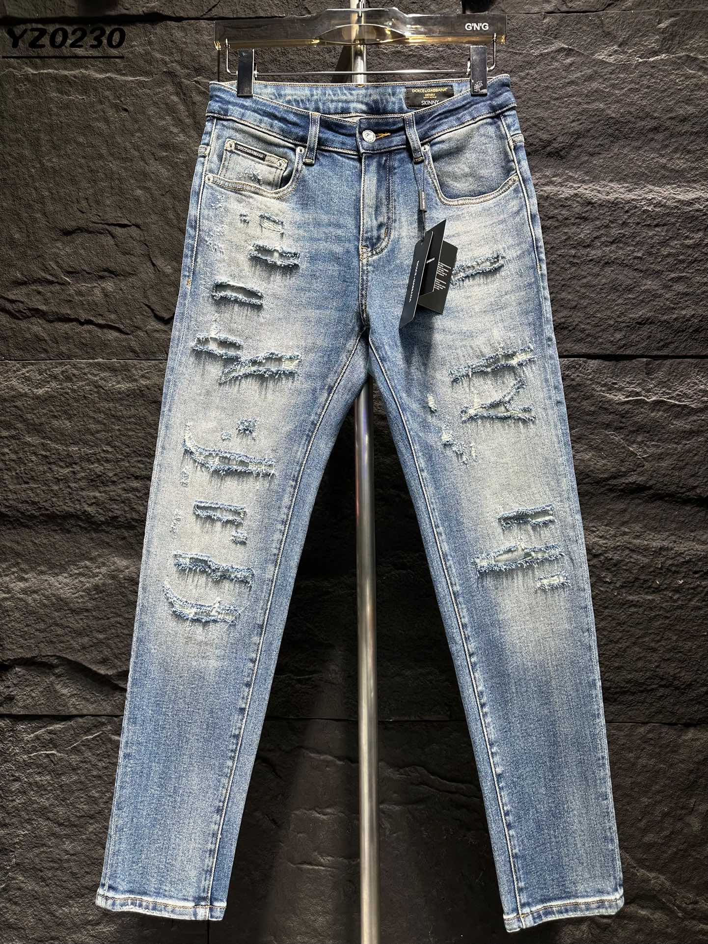 Dolce & Gabbana Distressed Denim Jeans - Light Blue, New Style 2025 Collection 2 i1746861660 6814 0