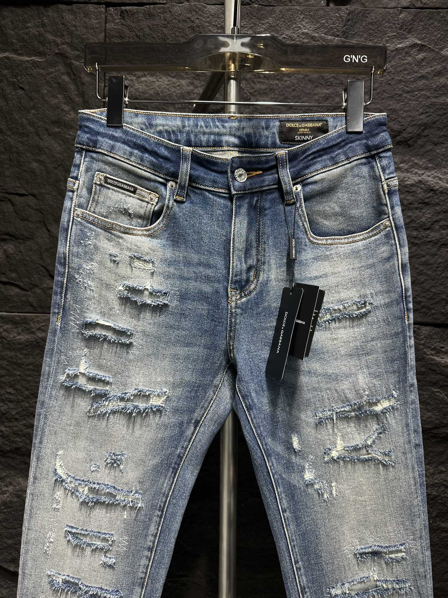 Dolce & Gabbana Distressed Denim Jeans - Light Blue, New Style 2025 Collection 3 i1746861660 8975 6