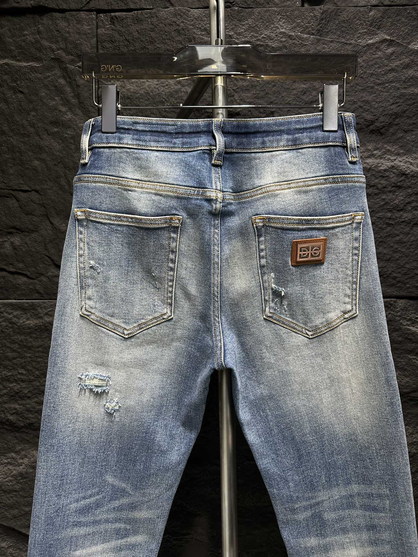 Dolce & Gabbana Distressed Denim Jeans - Light Blue, New Style 2025 Collection 8 i1746861660 9583 8