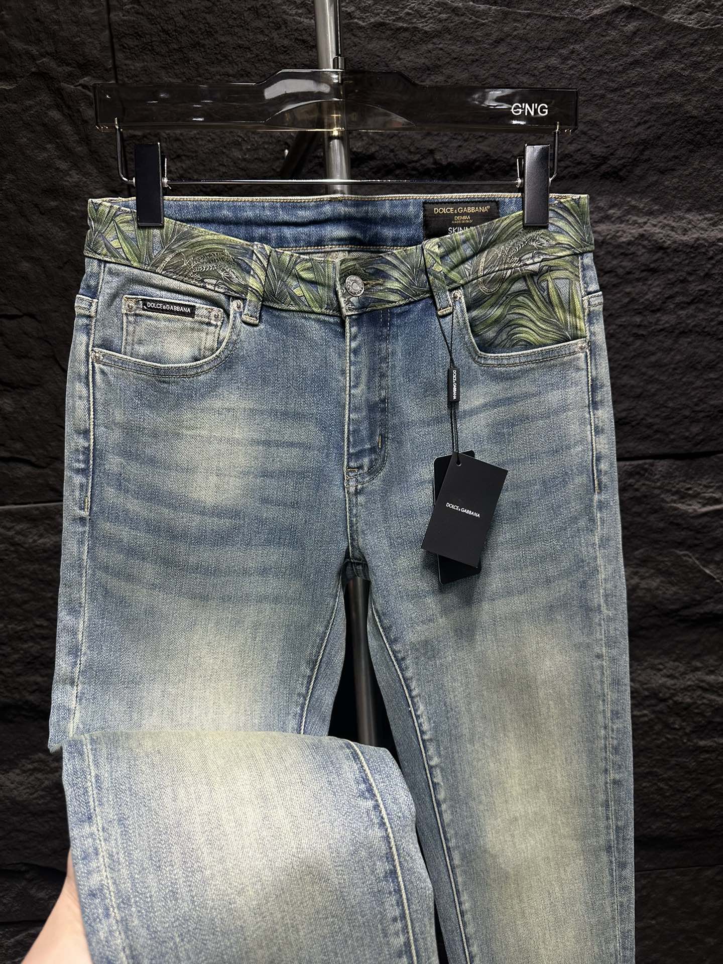 DG New Jeans - Slim Fit Denim with Palm Leaf Pocket Detail - Sizes 29-38 5 i1747044282 2590 1