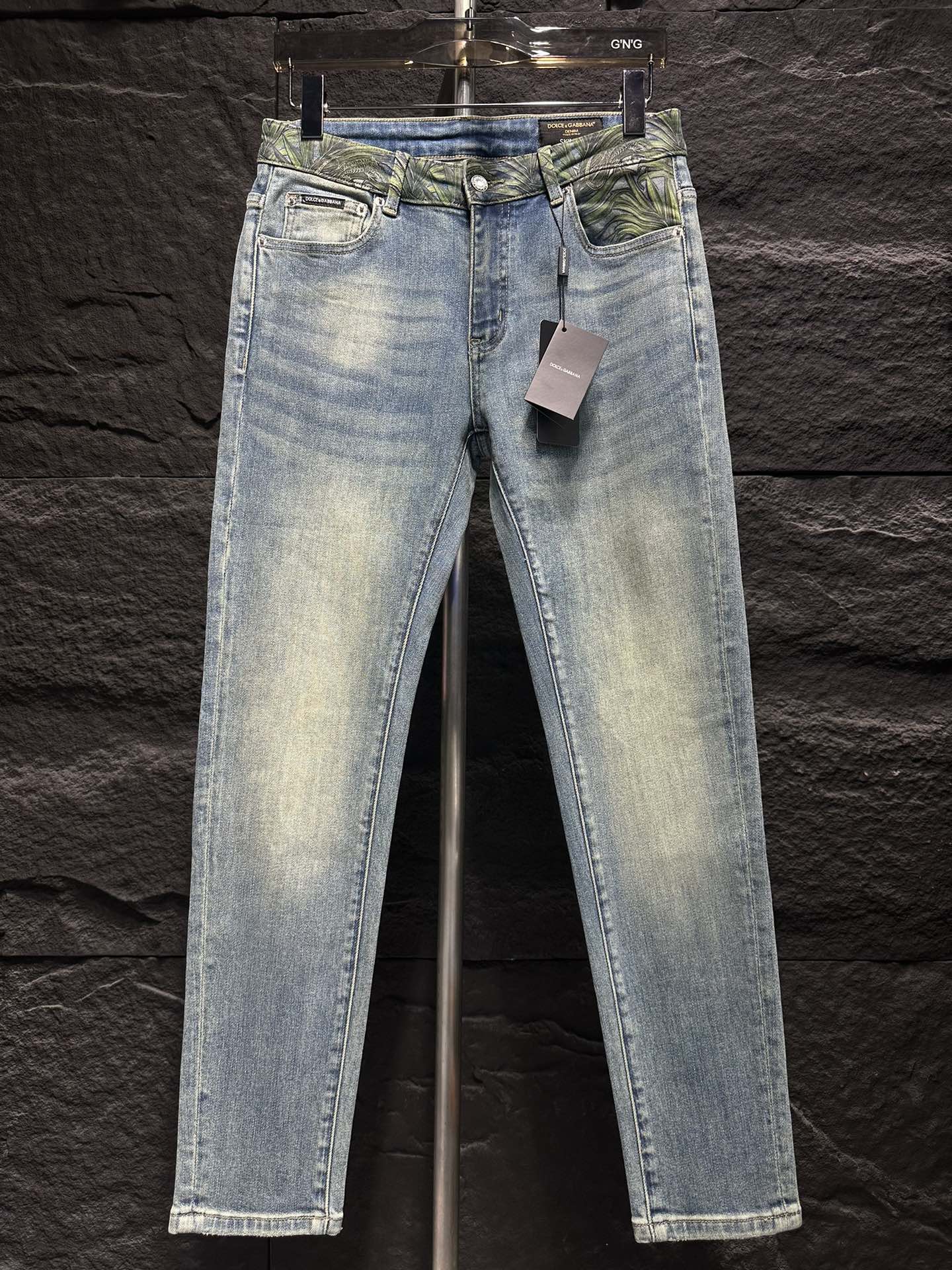 DG New Jeans - Slim Fit Denim with Palm Leaf Pocket Detail - Sizes 29-38 3 i1747044282 5239 4