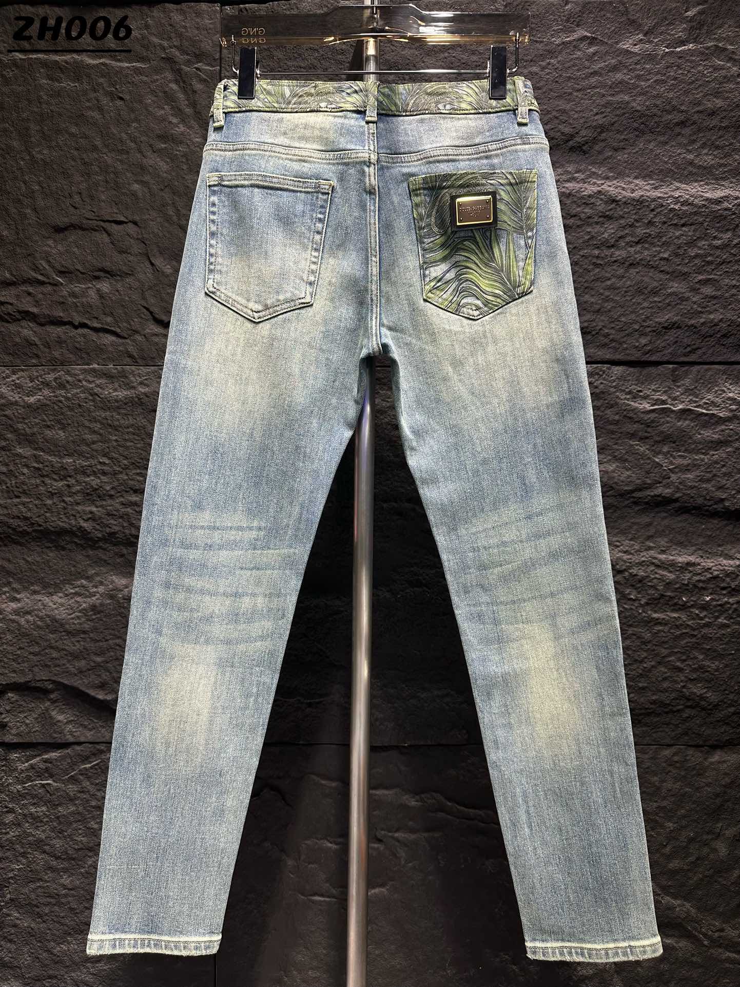 DG New Jeans - Slim Fit Denim with Palm Leaf Pocket Detail - Sizes 29-38 2 i1747044282 5375 2