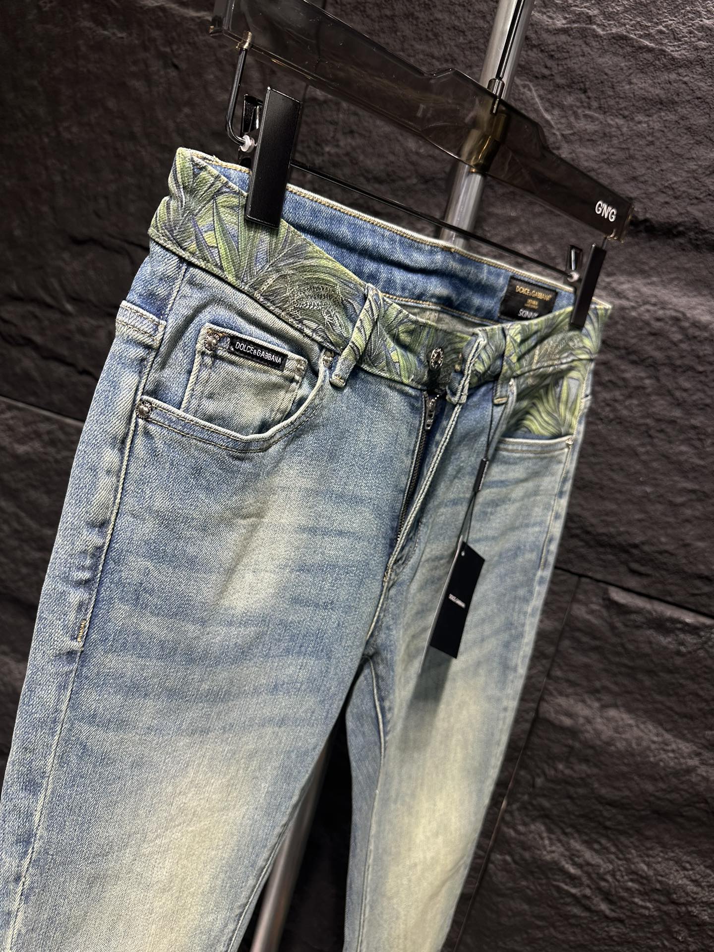 DG New Jeans - Slim Fit Denim with Palm Leaf Pocket Detail - Sizes 29-38 7 i1747044282 6842 3