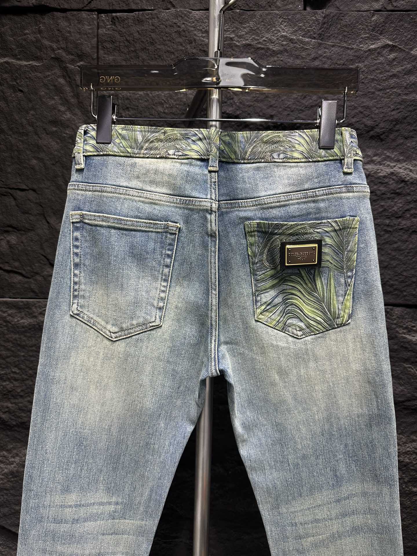 DG New Jeans - Slim Fit Denim with Palm Leaf Pocket Detail - Sizes 29-38 8 i1747044282 986 5