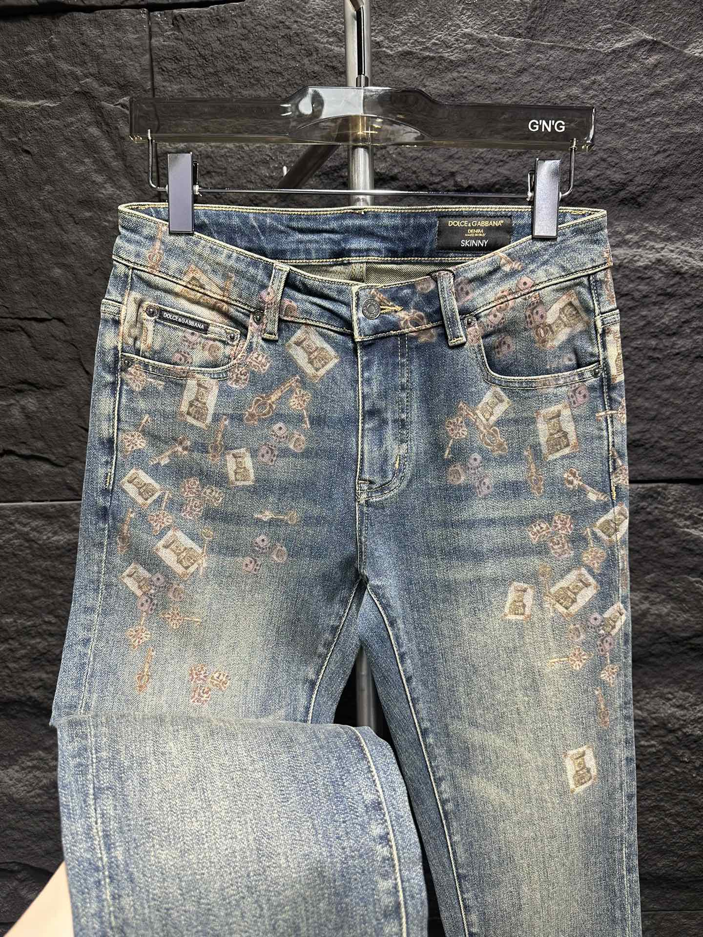 Dolce & Gabbana Distressed Embellished Slim-Fit Jeans, Sizes 29-38 5 i1747044320 1307 6