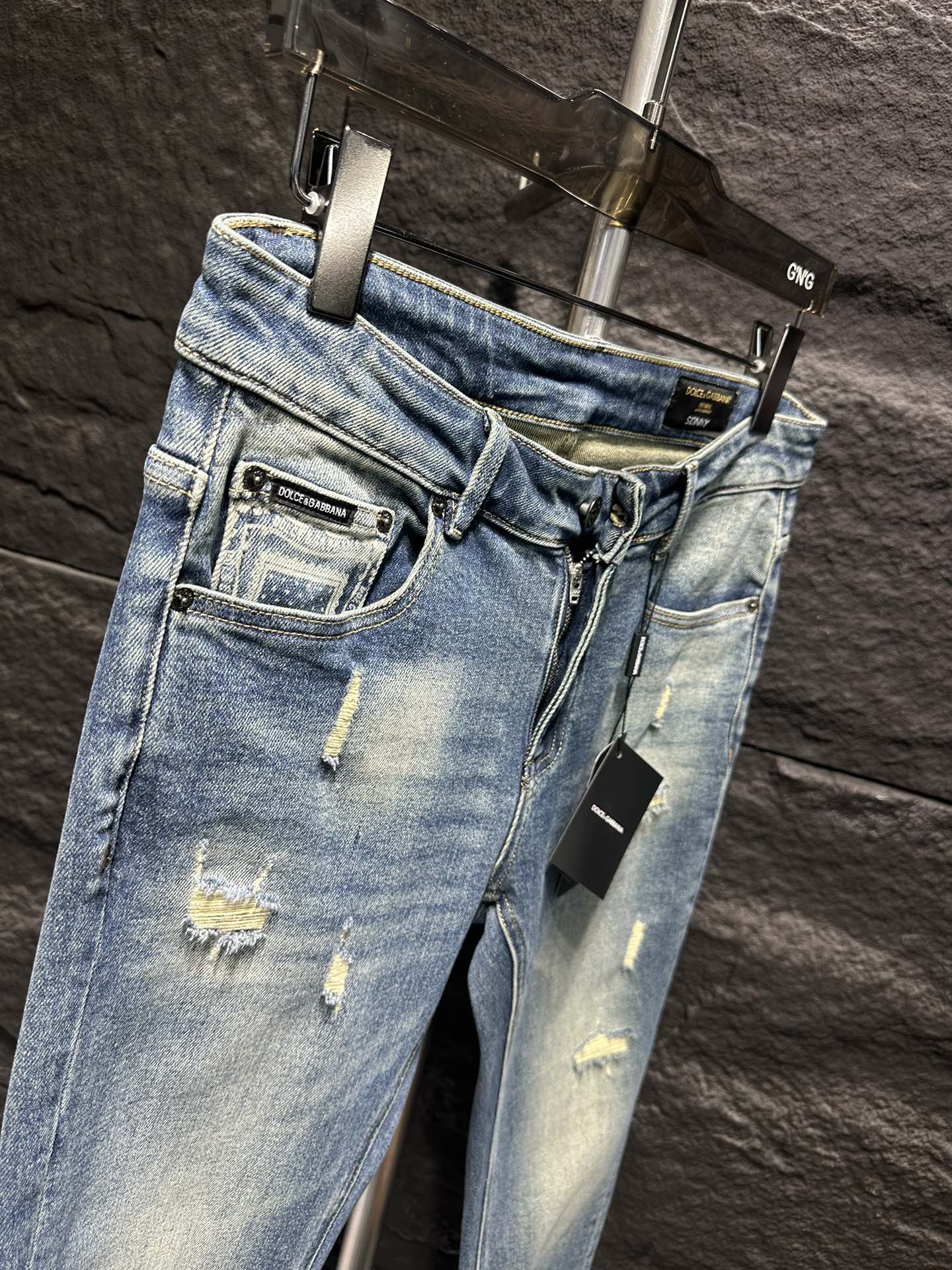 Dolce & Gabbana Jeans - Slim Fit Denim with Logo Detail - Sizes 29-38 7 i1747044407 1197 0