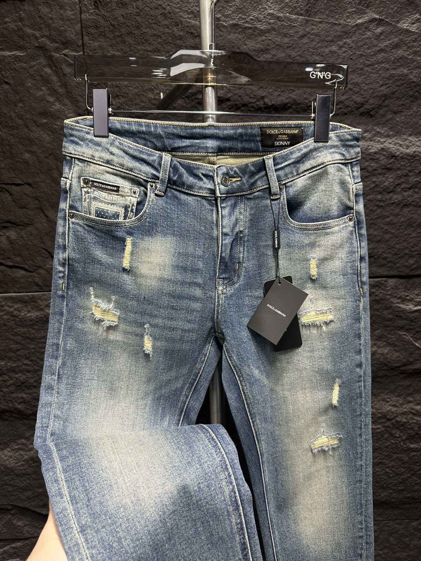 Dolce & Gabbana Jeans - Slim Fit Denim with Logo Detail - Sizes 29-38 6 i1747044407 6741 5