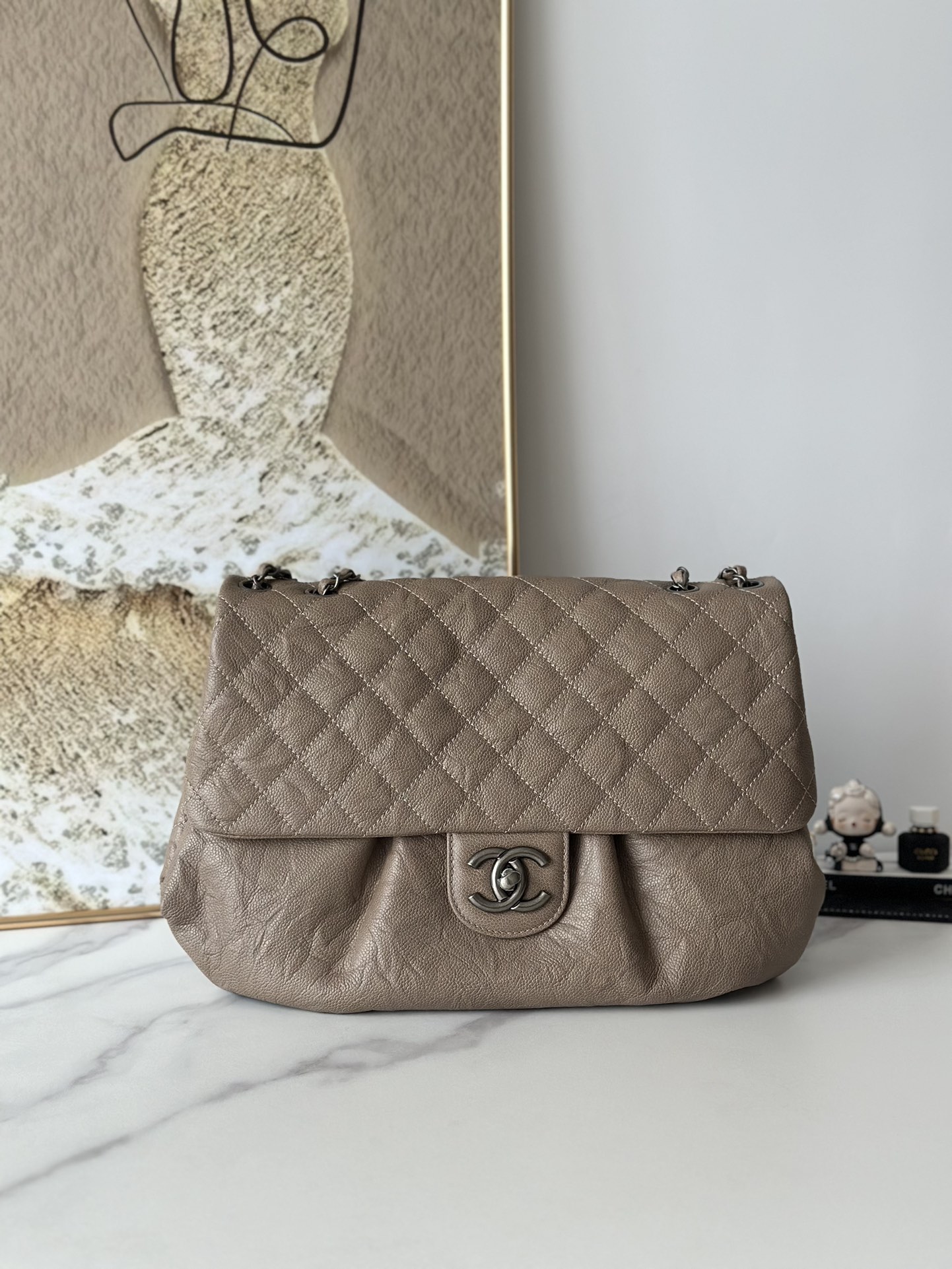 Chanel Borse Crossbody & Borse a Tracolla Colore albicocca Vintage