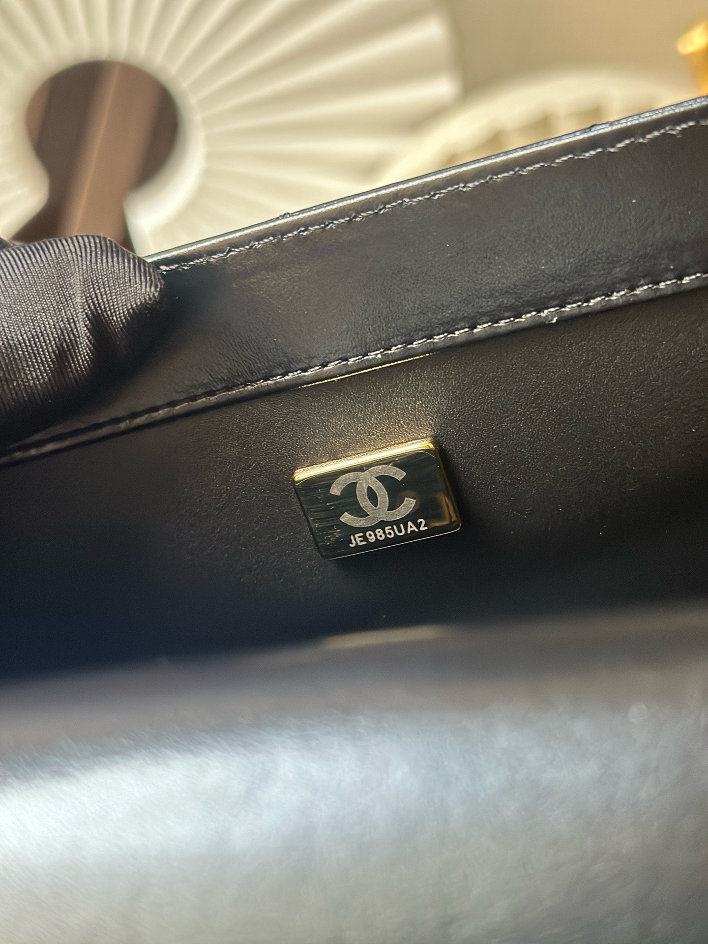 Chanel Style Black Leather Chain Bag Bags Chain Bag detail image 7 from source 776545