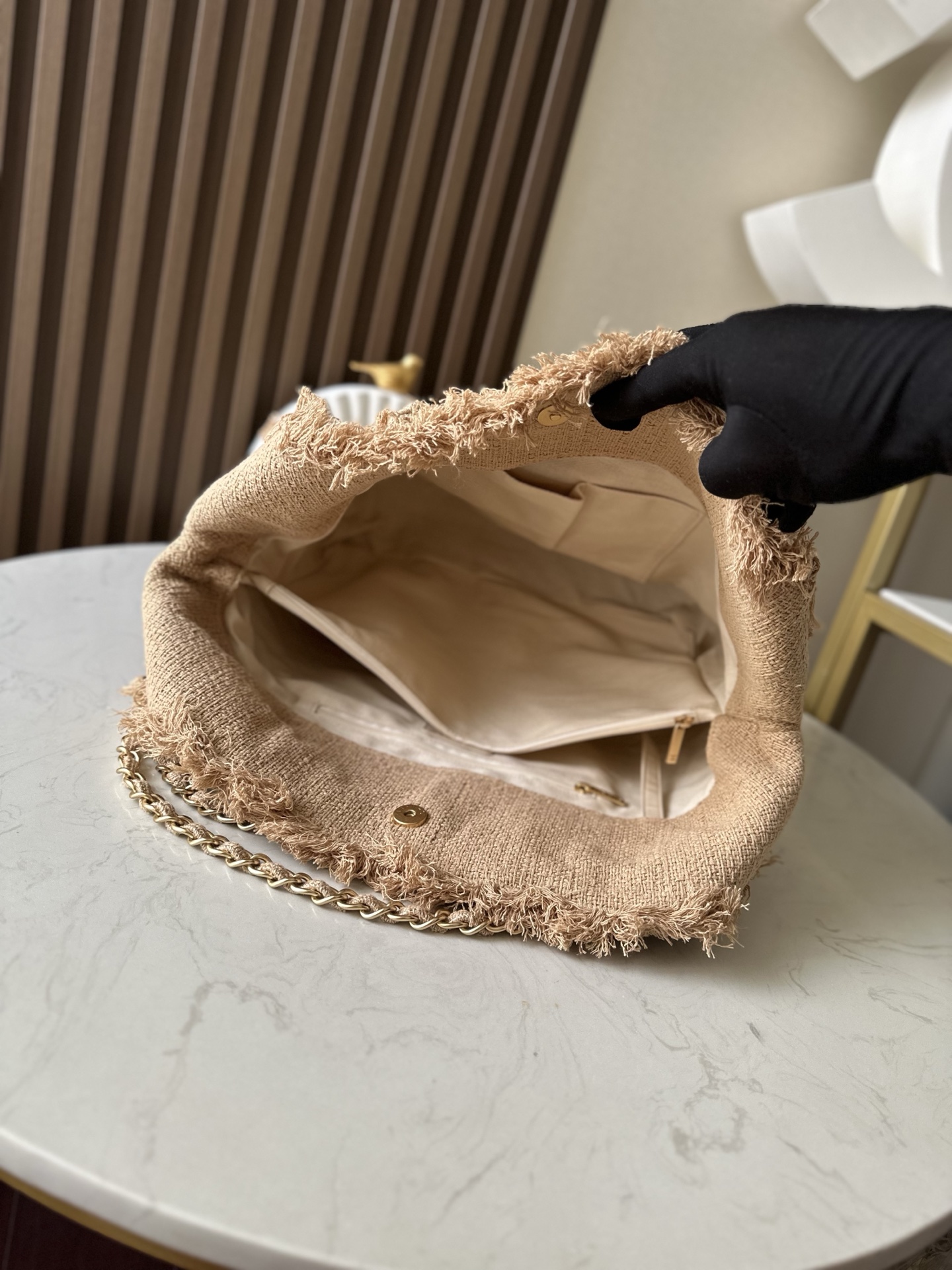 Chanel 小香vintage亚麻流苏tote 稻草包 磨砂大金扣 氛围感拉满的天花板tote包