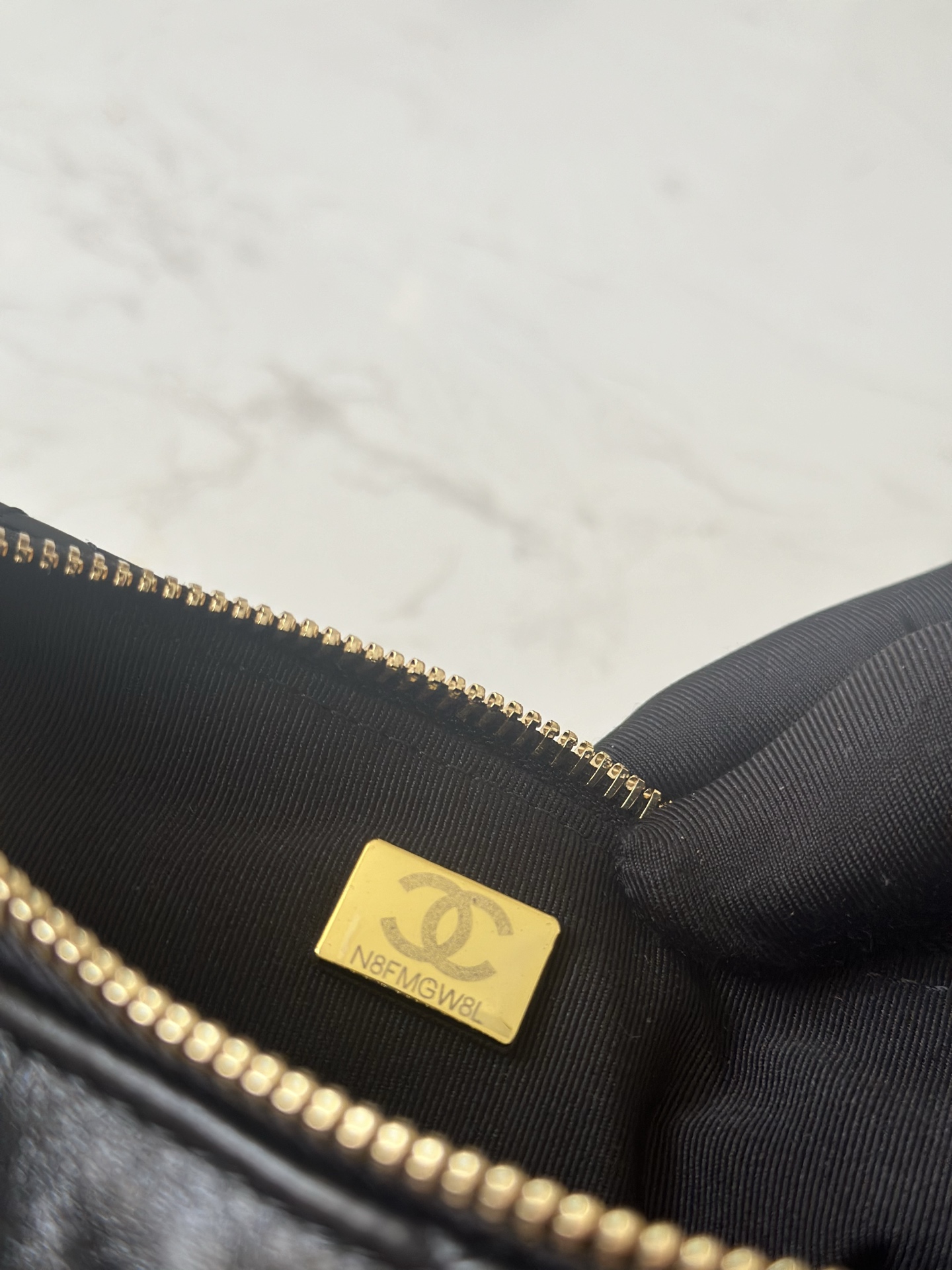 Chanel Style Black Leather Hobo Bag style reference detail image 9 from source 776542