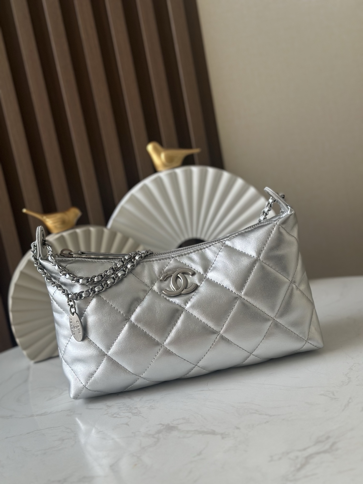 Chanel Style Leather Hobo Bag style reference detail image 1 from source 776543