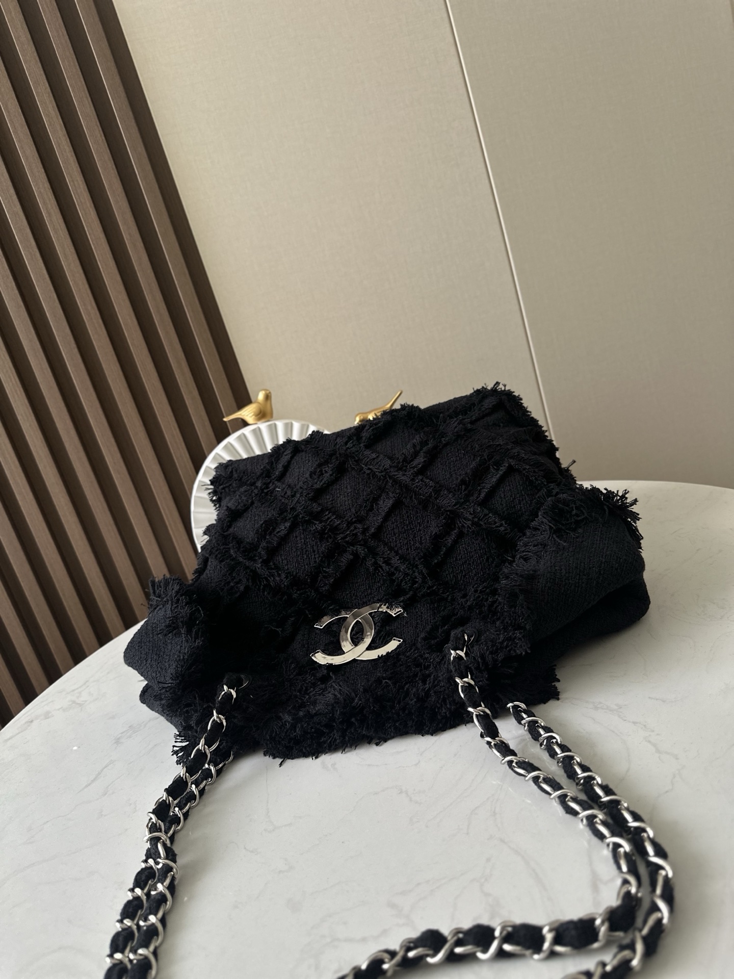 Chanel Style Black Tote Bag style reference detail image 2 from source 776549