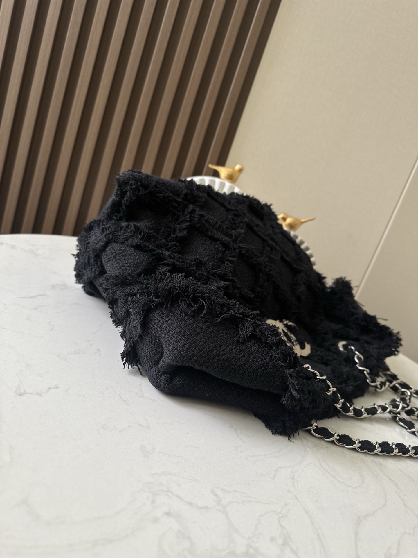 Chanel Style Black Tote Bag style reference detail image 3 from source 776549