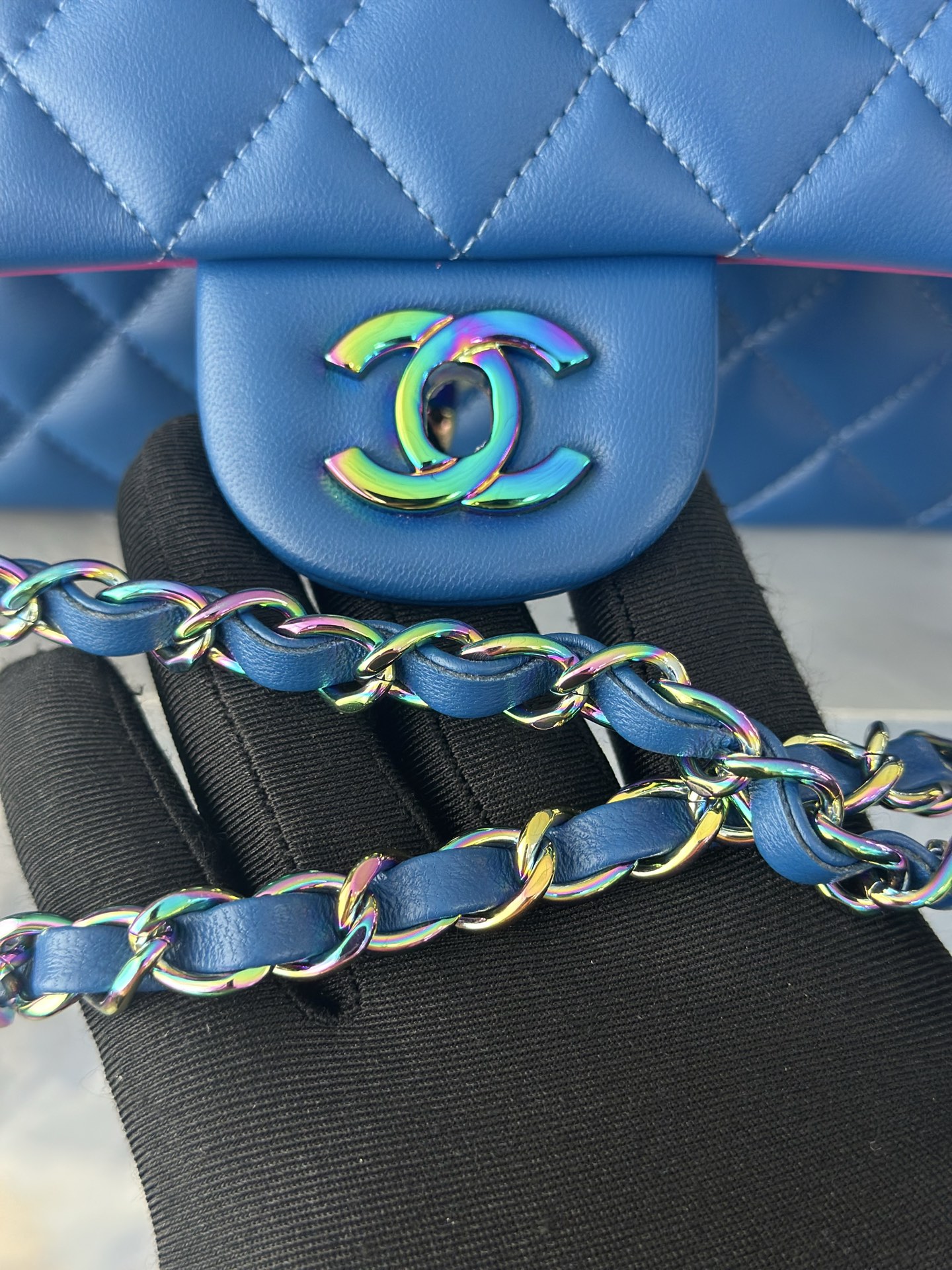 CHANEL Classic Flap Quilted Lambskin Shoulder Bag