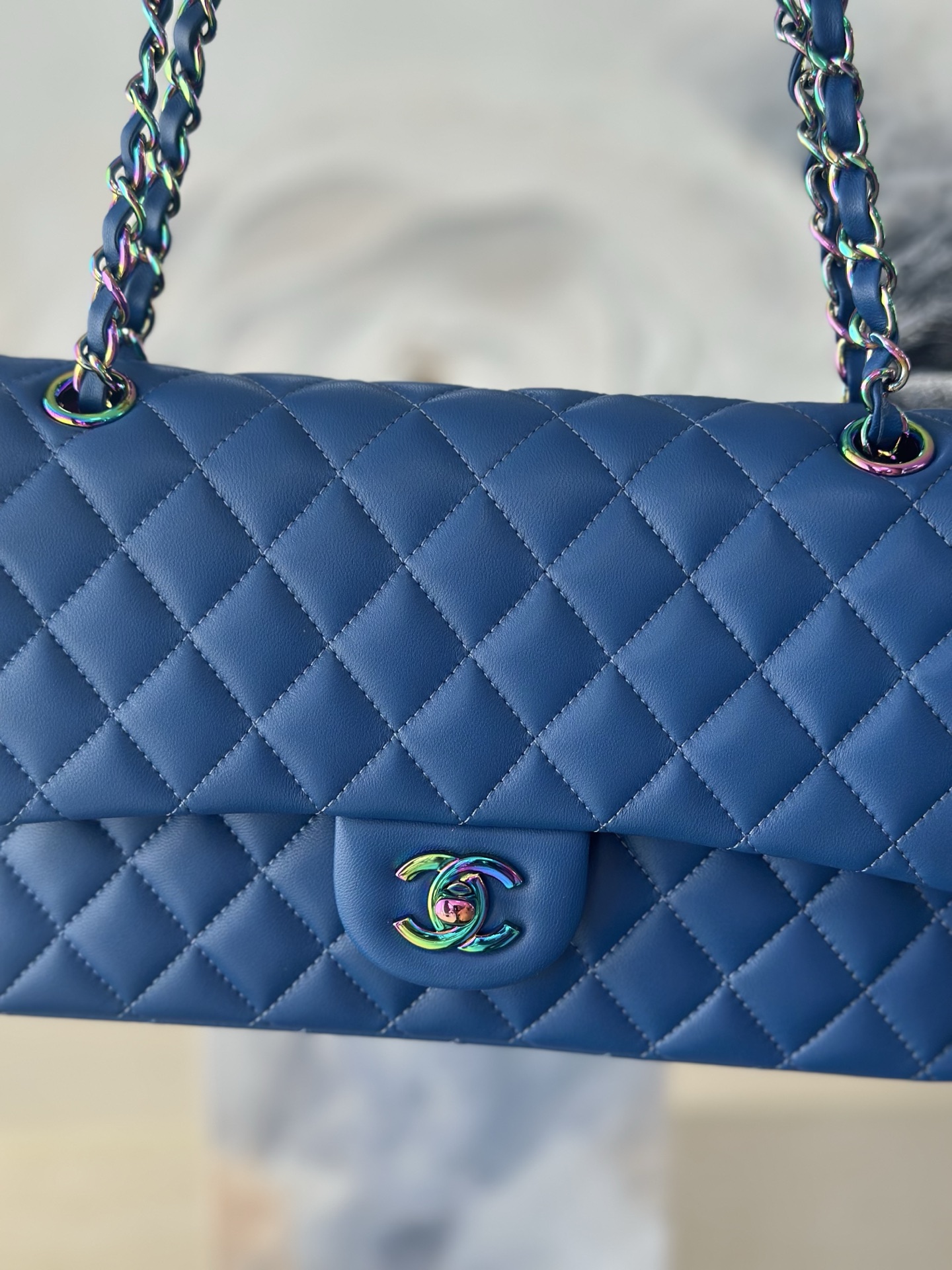 CHANEL Classic Flap Quilted Lambskin Shoulder Bag