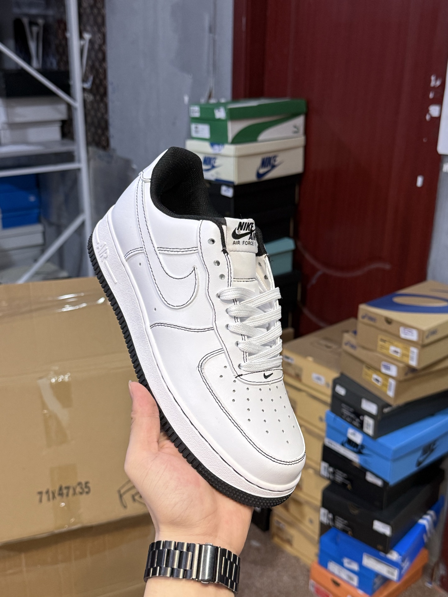 Nike Air Force 1 Low Top Sneakers - Ivory/Green Color, Limited Edition 16 i1754574818577 7063 0 18