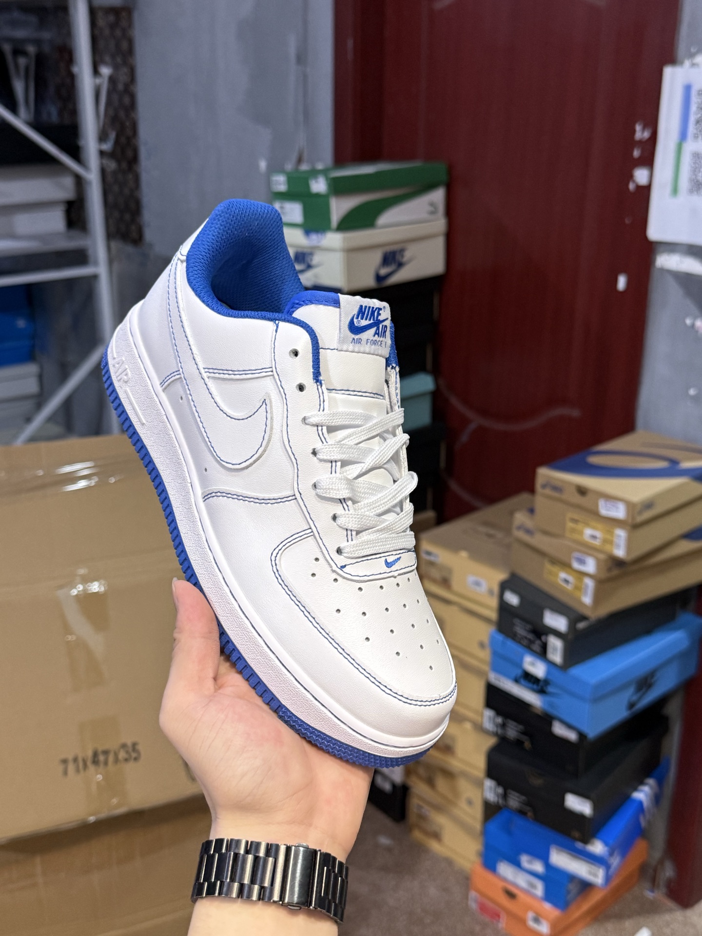 Nike Air Force 1 Low Top Sneakers - Ivory/Green Color, Limited Edition 17 i1754574820943 7609 0 19