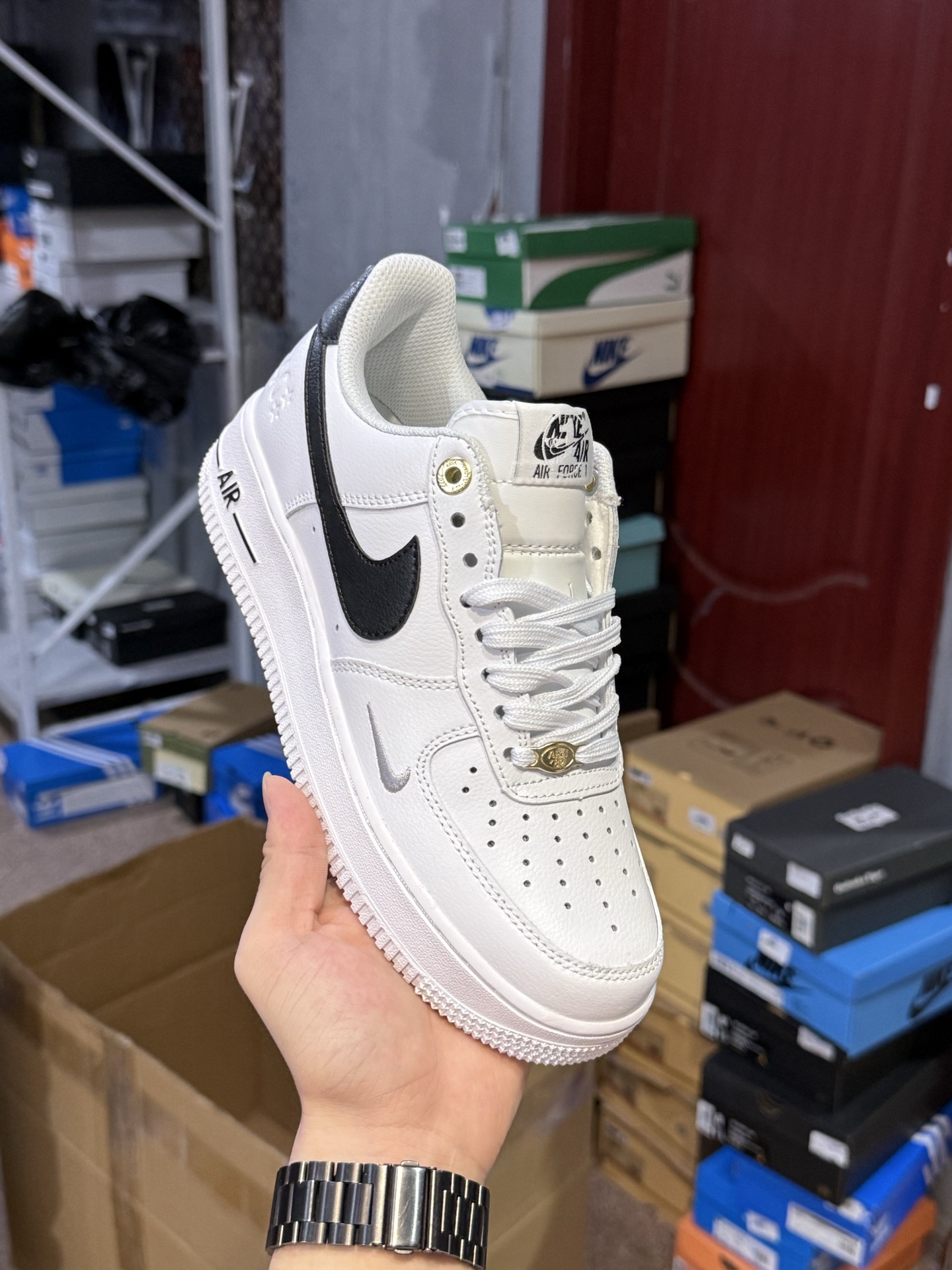 Nike Air Force 1 Low Top Sneakers - Ivory/Green Color, Limited Edition 5 i1754574823218 6886 0 4