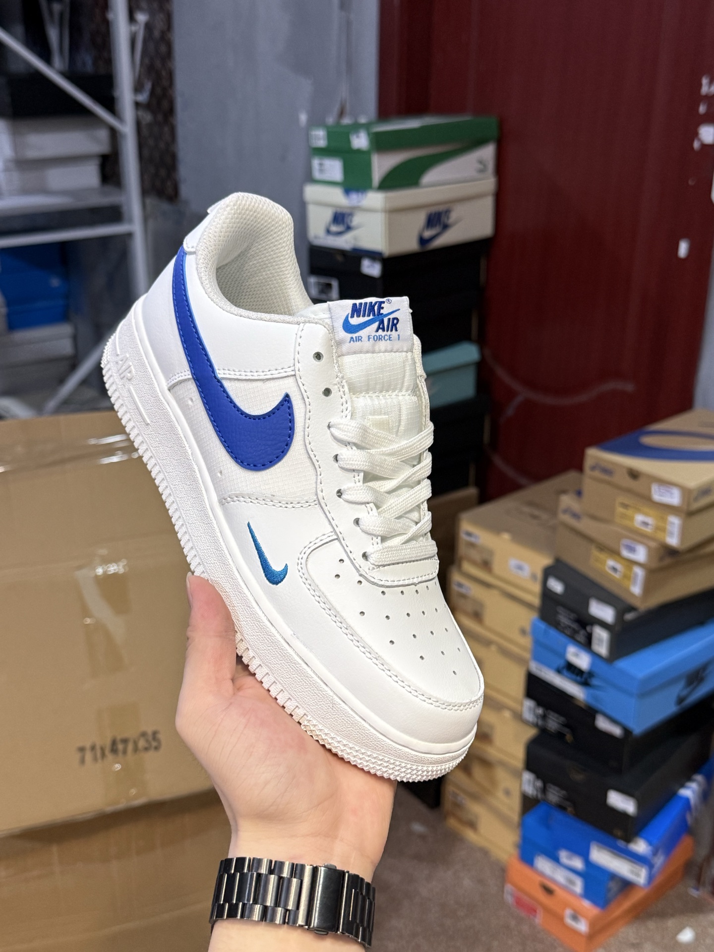 Nike Air Force 1 Low Top Sneakers - Ivory/Green Color, Limited Edition 18 i1754574823226 1259 0 20