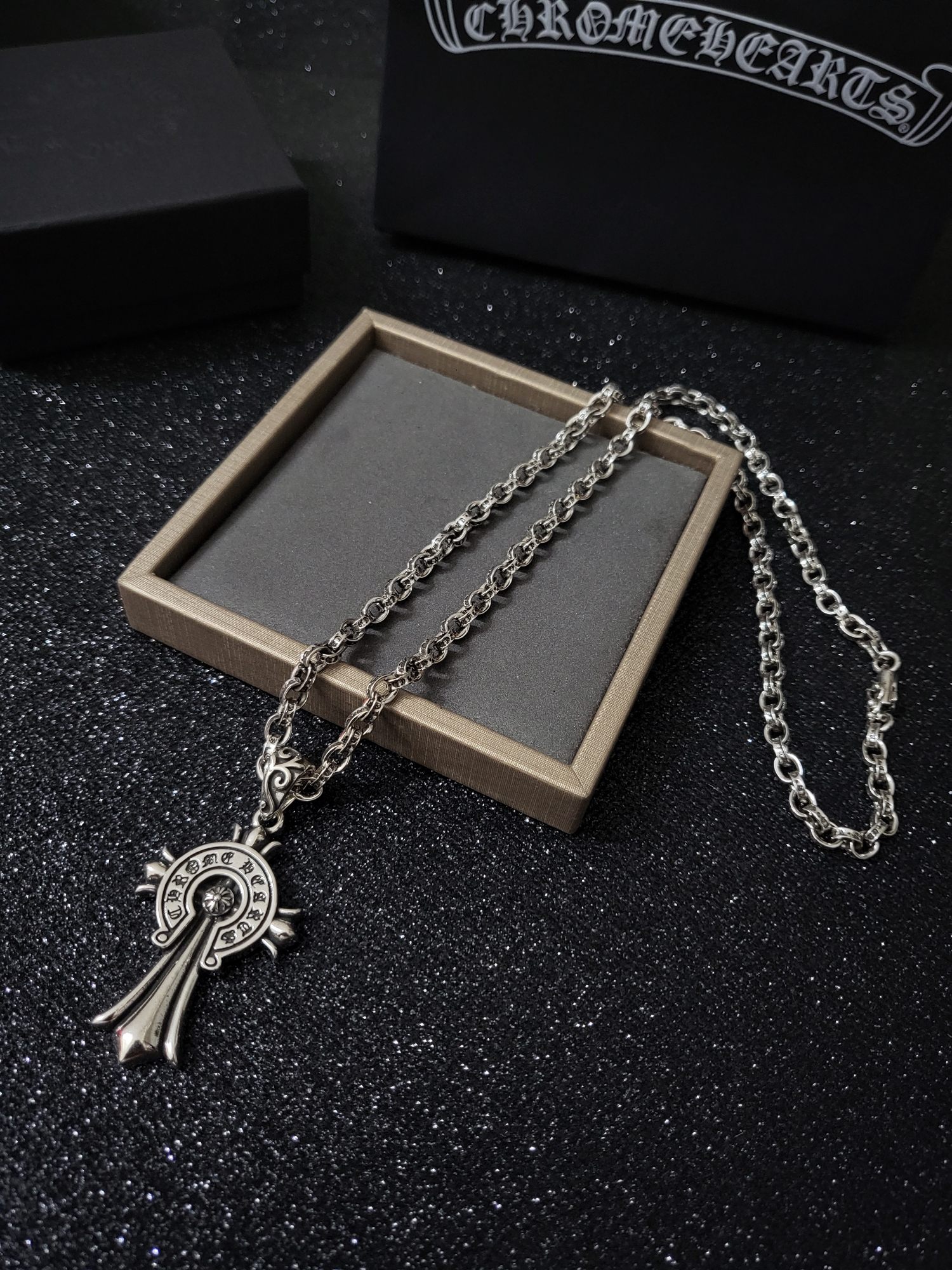 NO:378458,Chrome Hearts counter hits original one to one, same style as men and women, Croxin necklace, jewelry boutique, chrome hearts, chrome hearts, chrome hearts, necklace19860909Chrome Hearts  专柜爆款 原版一比一 男女同款 克罗心项链,饰品精品,chrome hearts,chrome hearts,necklace,Jewelry