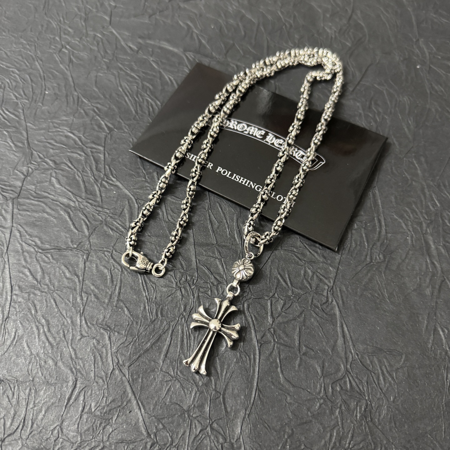 NO:863288,Chrome Hearts Beautiful Bracelet Necklace Really Beautiful ~ Size 60, Fine Jewelry, Chrome Hearts, Necklace, Bracelet19860909克罗心 绝美手链项链 真的好好看～ 尺寸60,饰品精品,chrome hearts,necklace,bracelet,Jewelry