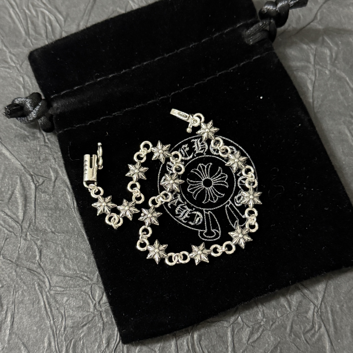 NO:588893,Chrome Hearts Beautiful Bracelet, Really Beautiful ~ Size 18 20 22, Fine Jewelry, Chrome Hearts, Bracelet19860909克罗心 绝美手链 真的好好看～ 尺寸18 20 22,饰品精品,chrome hearts,bracelet,Jewelry