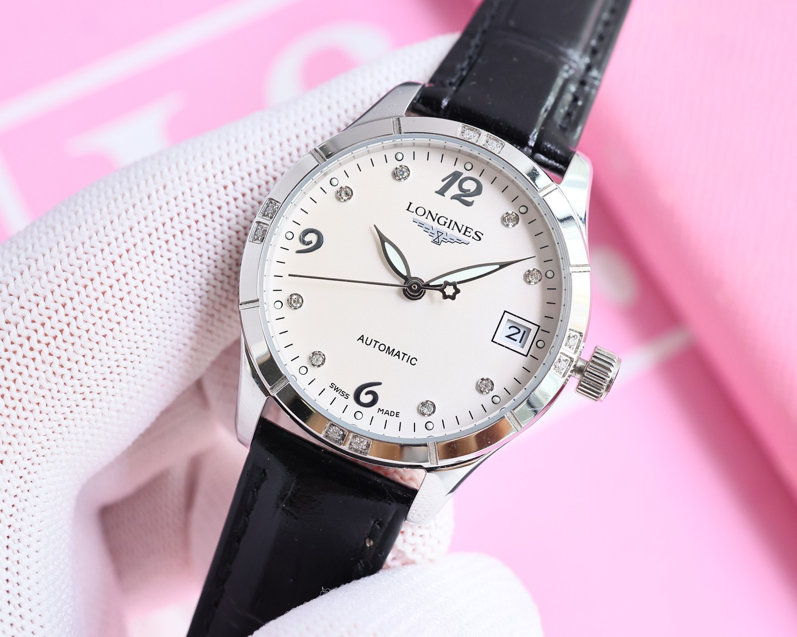 Luxury Women’s Wristwatch: Elegant Design, High-End Materials, Italian Leather Strap - 图片 2