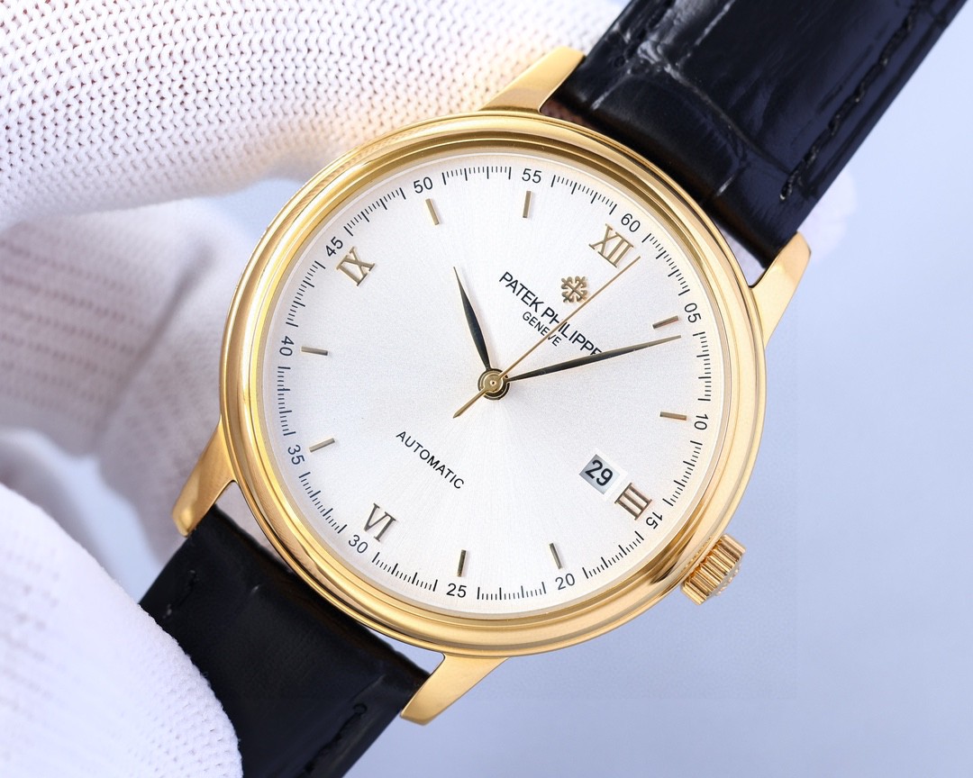 NO:389183,White-Goldsmith's New Works launches the latest style Patek Philippe PATEK PHILIPPE high-version high-end automatic watch! Men's watch is simple and atmospheric. 40mm diameter, 316 stainless steel case, equipped with original new imported fully automatic mechanical movement (zero rework), wear-resistant and scratch-resistant sapphire glass, imported Italian calfskin, original quality pin buckle, super waterproof function. Retro style, lasting charm, high-end luxury, gentleman must have top-quality products, constantly boutique, patek philippe, cowhide19860909白-金匠新之作推出最新款式百达翡丽PATEK PHILIPPE高版本高级自动腕表！男士腕表简单不失大气 40mm表径,316精钢表壳,搭载原装全新进口全自动机械機芯（零返修）,耐磨抗刮蓝宝石玻璃,进口意大利小牛皮,原装品质针扣,具备超强防水功能 复古风格,恒久魅力,高档奢华,绅士必备顶级出品 精品不断,,patek philippe,cowhide,Watch