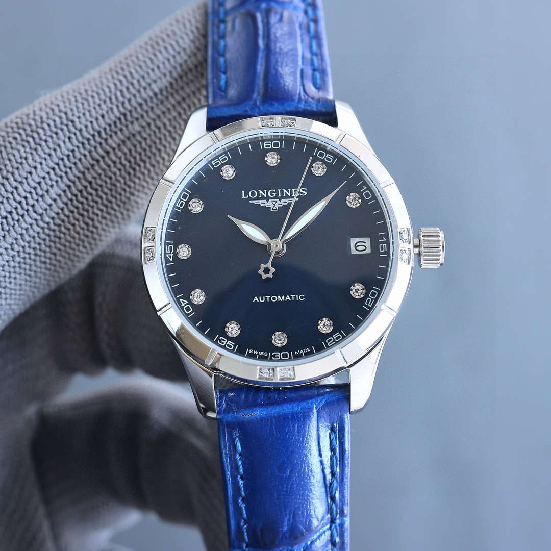 NO:147445,White gold ♀♀♀♀ New Longines mechanical women’s watch is launched, a new product designed for every woman, suitable for all goddesses to wear, and can show noble and elegant temperament in different scenes. Giving goddesses and best friends, the best choice is the highest quality. Mirror sapphire crystal glass- scratch-resistant material is made of 316 stainless steel case, power reserve 48 hours, waterproof and waterproof depth meters, size 33, new imported movement 8215 zero rework belt imported from Italy, calfskin, original snaps, so that every goddess has his own noble identity!  Each of them is a fine product, longines, cowhide19860909白 金 ♀♀♀新款浪琴机械女表,推出为每一位女性设计的新品,适合所有女神佩戴,在不同场景都能显示出高贵而优雅的气质,送女神,送闺蜜,不二之选最高品质 镜面蓝宝石水晶玻璃-防刮 材质采用316精钢表壳 动力储备48小时 防水防水深度米 尺寸33 机芯全新进口8215零返修 皮带意大利进口小牛皮,原装按扣,让每一位女神都有属于自己尊贵的身份！个个精品,,longines,cowhide,Watch