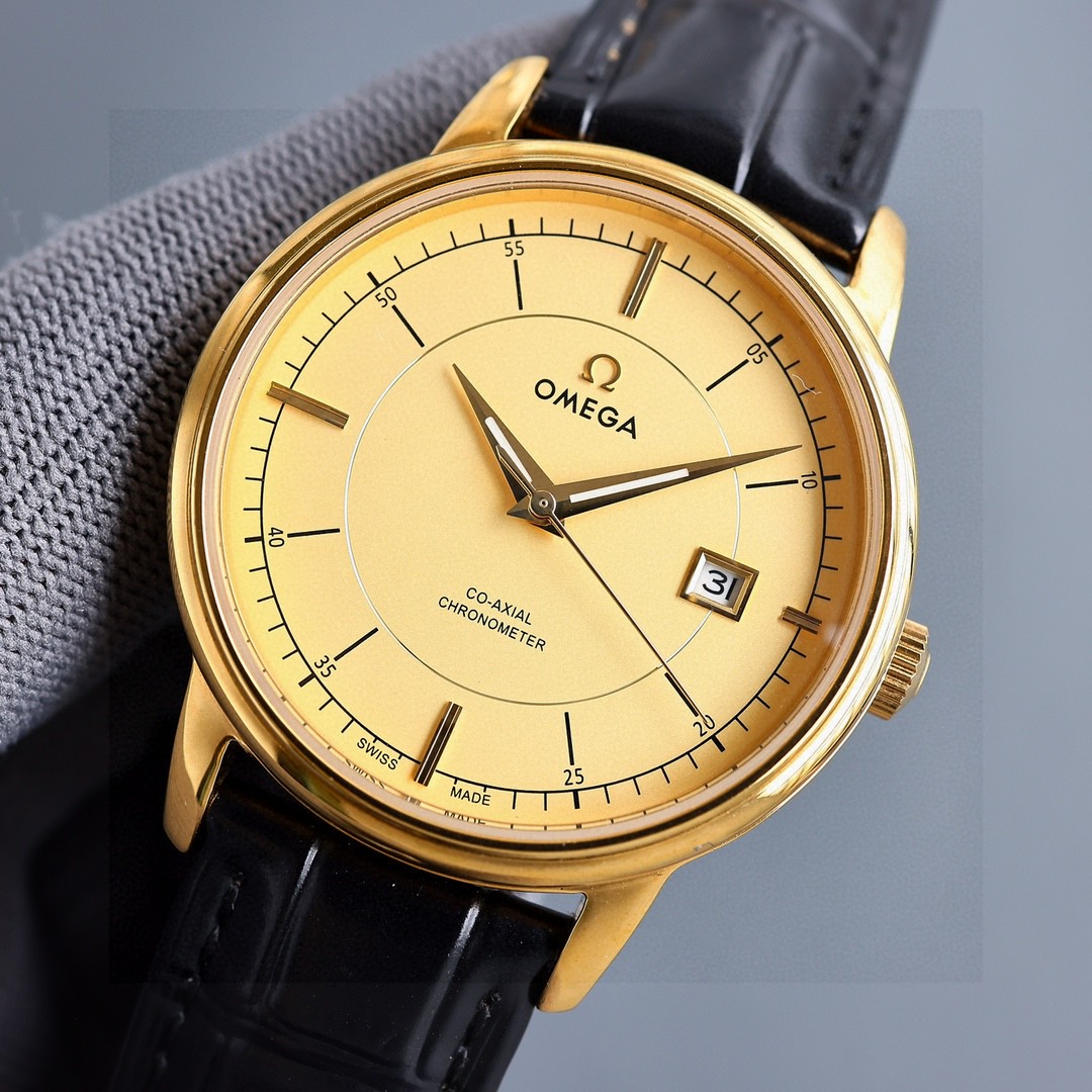 Title: Omega Disk Fly Series Watch Features Blanche 1725 Gold Design, 316L Steel Casing, 8115 Core, 40mm Diameter, 48-Hour Power. - 图片 3