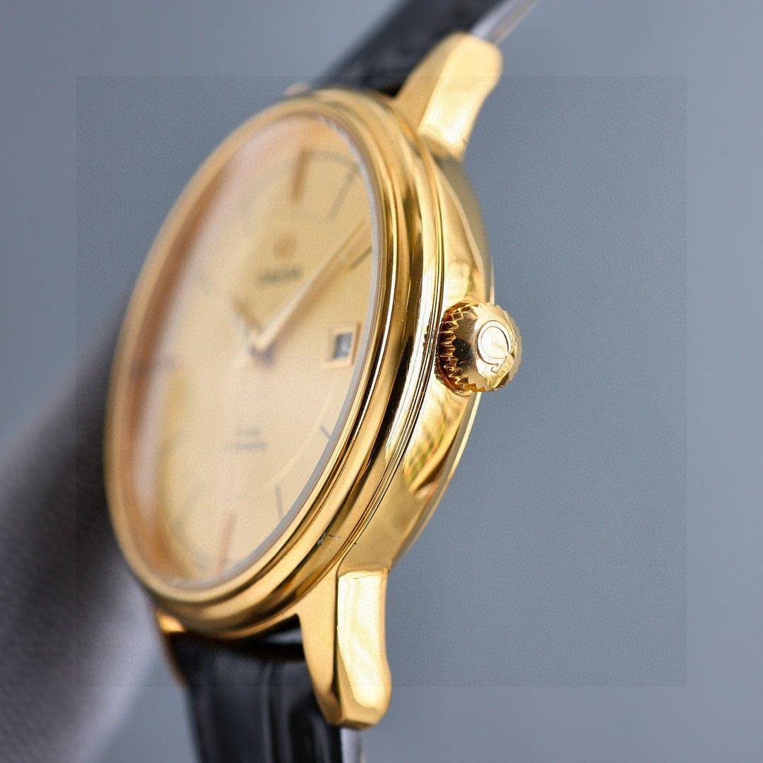 Title: Omega Disk Fly Series Watch Features Blanche 1725 Gold Design, 316L Steel Casing, 8115 Core, 40mm Diameter, 48-Hour Power. - 图片 5
