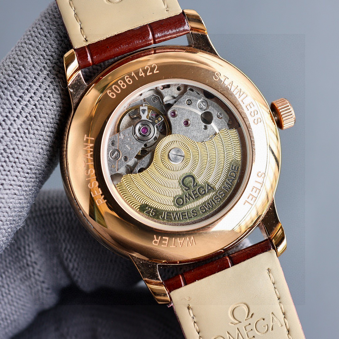 Title: Omega Disk Fly Series Watch Features Blanche 1725 Gold Design, 316L Steel Casing, 8115 Core, 40mm Diameter, 48-Hour Power. - 图片 7