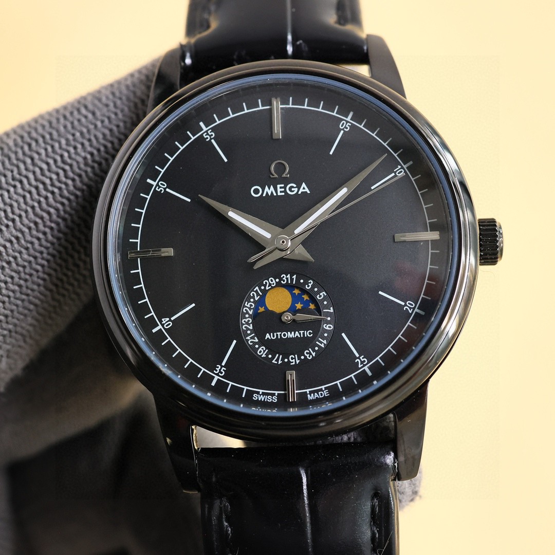 Omega Style Beige Leather Watches Watches Watches detail image 5 from source 765567
