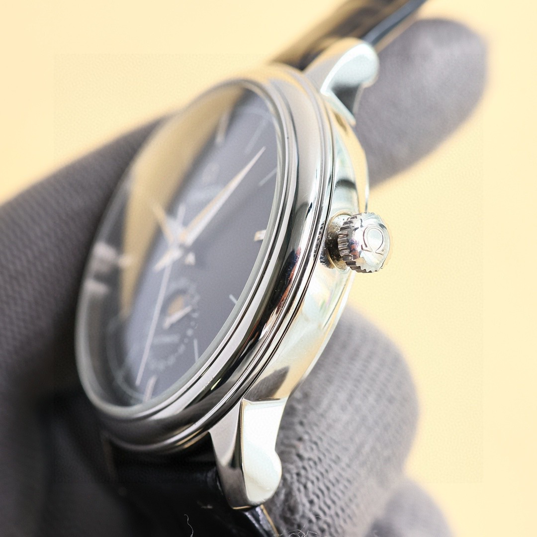 Omega Style Beige Leather Watches Watches Watches detail image 7 from source 765567