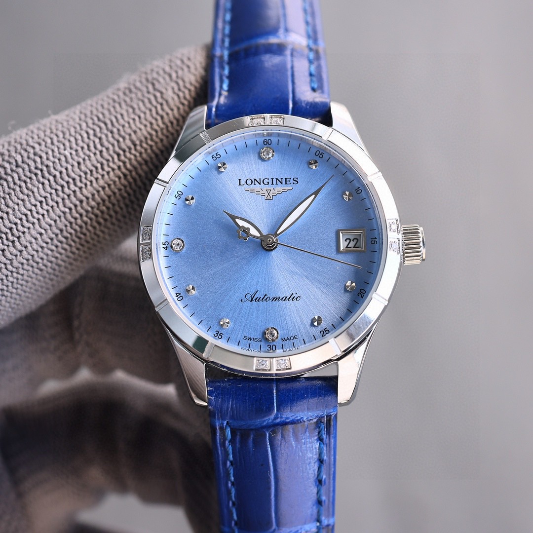 “White Zip 1840-1955 Women’s Wristwatch with Sapphire Crystal Glass and Italian Cow Skin Strap” - 图片 3