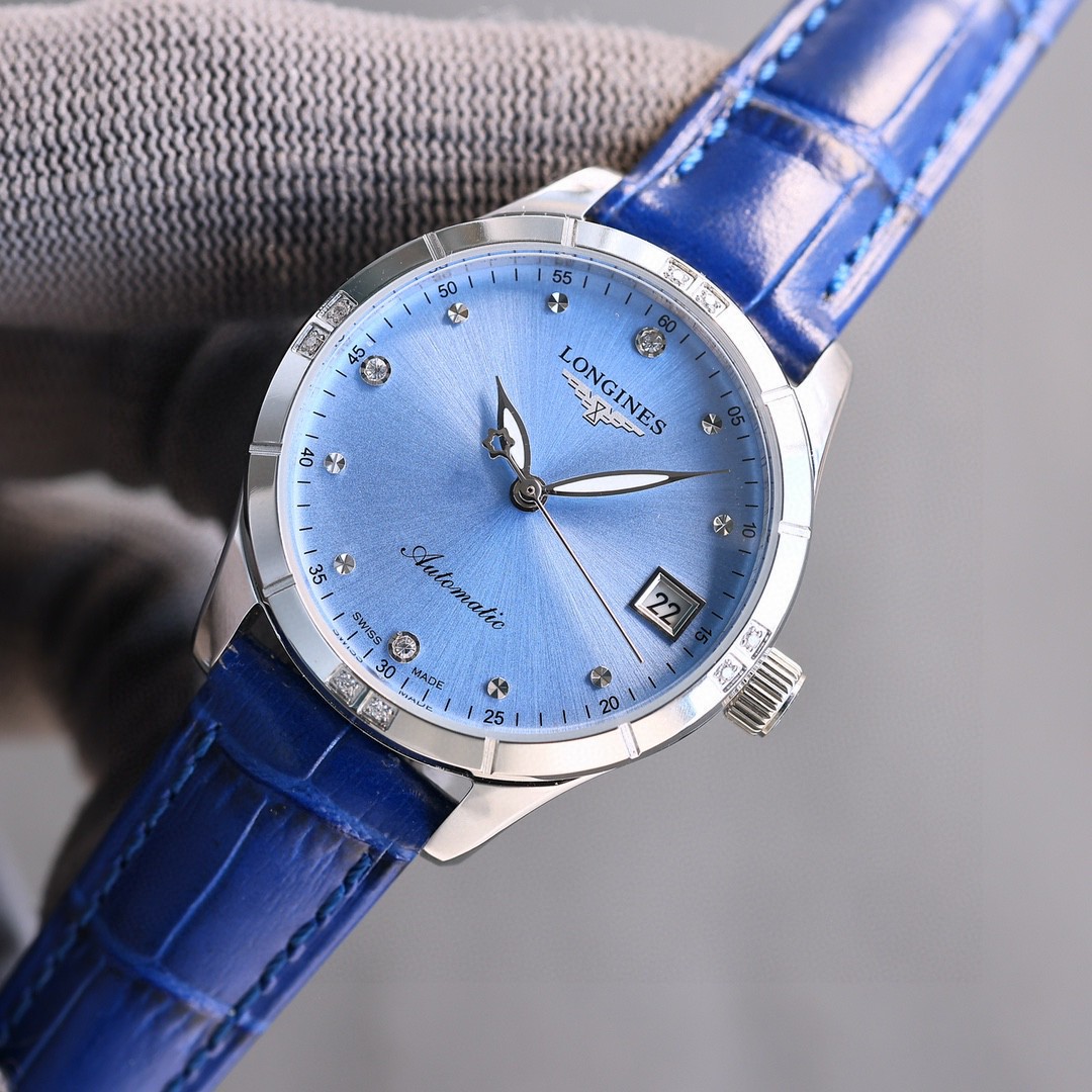 “White Zip 1840-1955 Women’s Wristwatch with Sapphire Crystal Glass and Italian Cow Skin Strap” - 图片 4