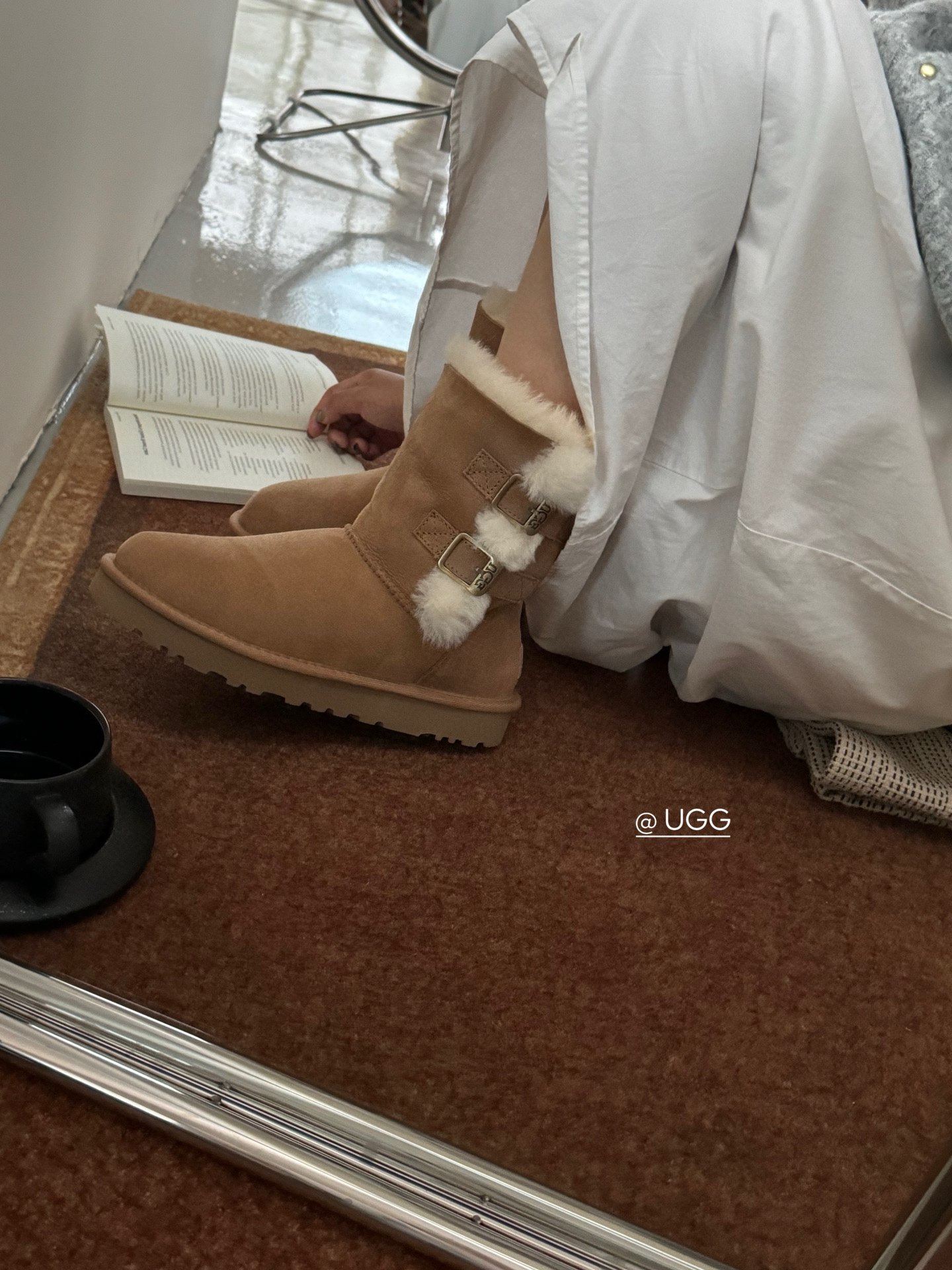 new栗色2扣实拍Ugg